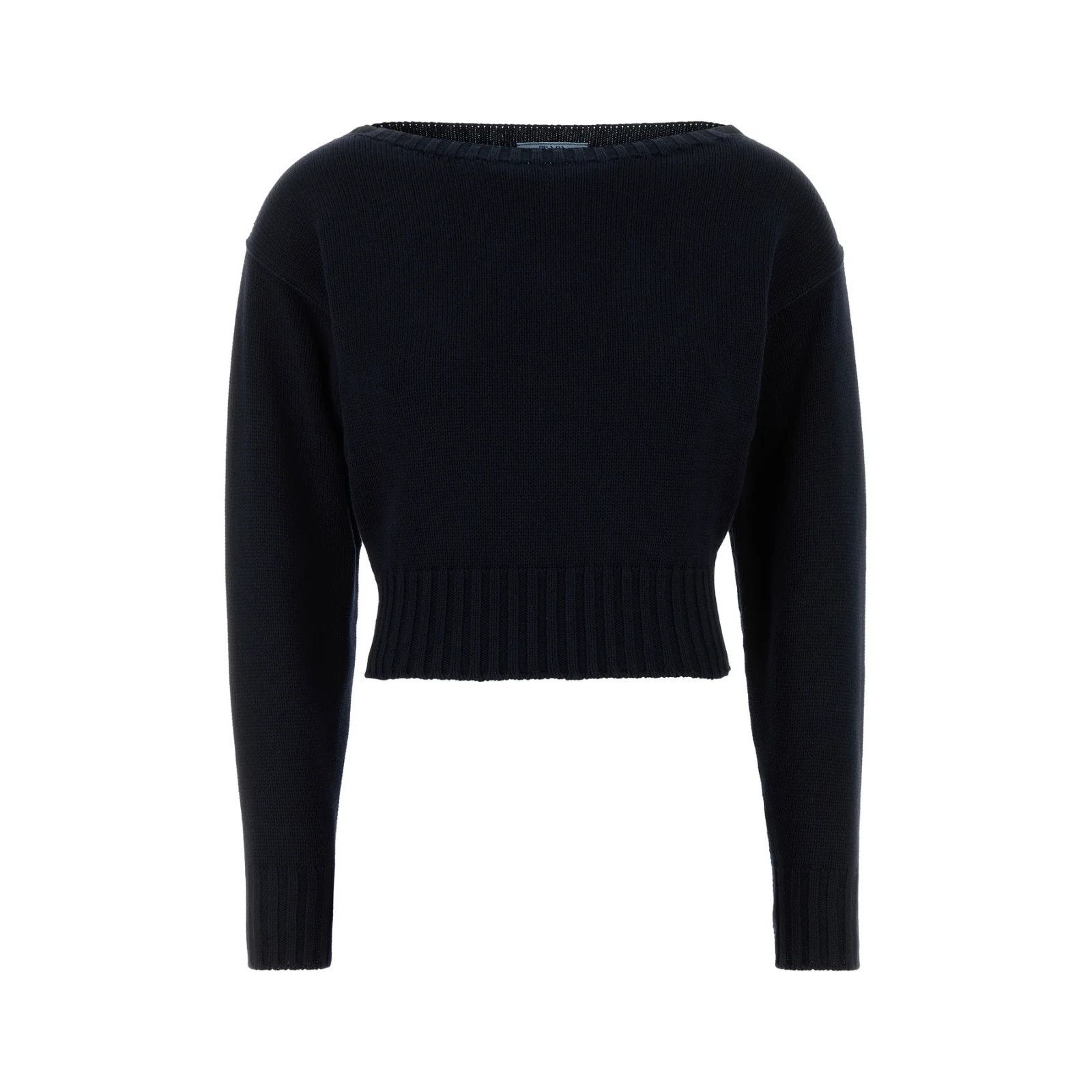 PRADA Midnight Blue Cotton Sweater New & Authentic (Women's
