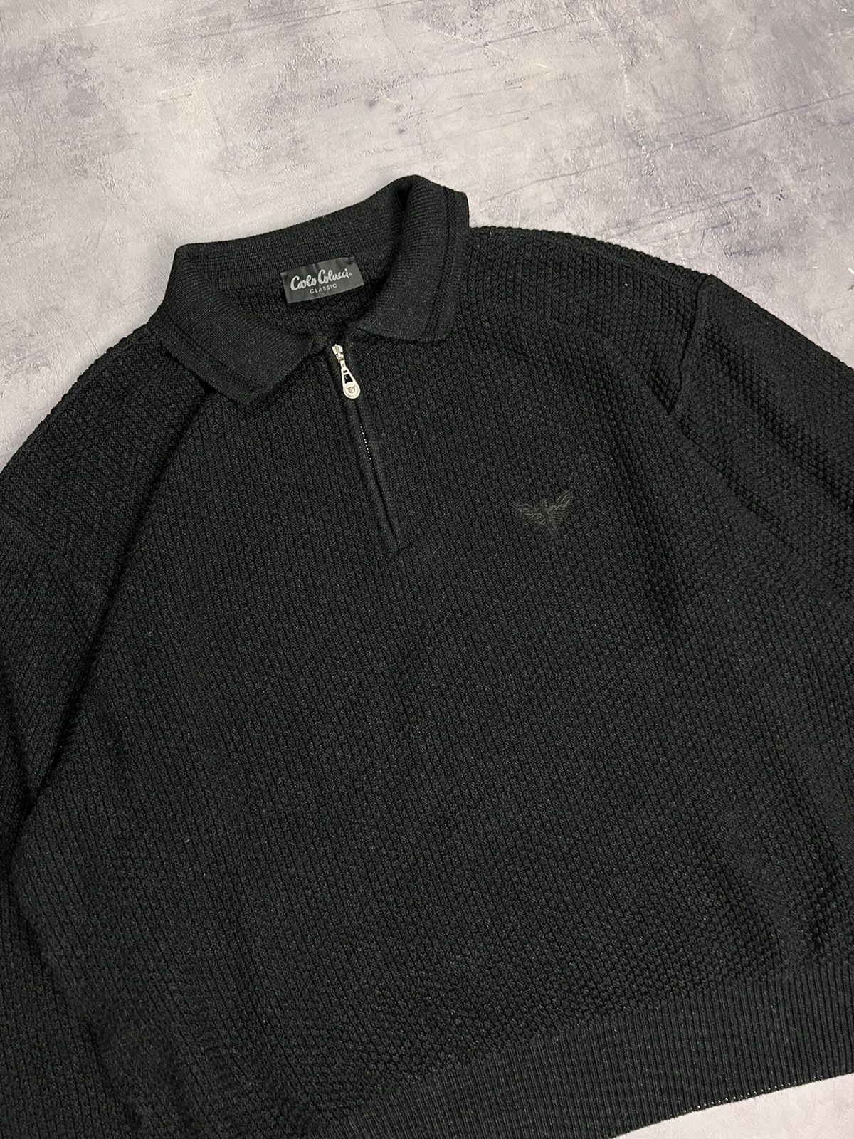 Carlo Colucci × Vintage Carlo Colucci 1/3 Zip Sweater Size US L / EU 52-54 / 3 - 2 Thumbnail