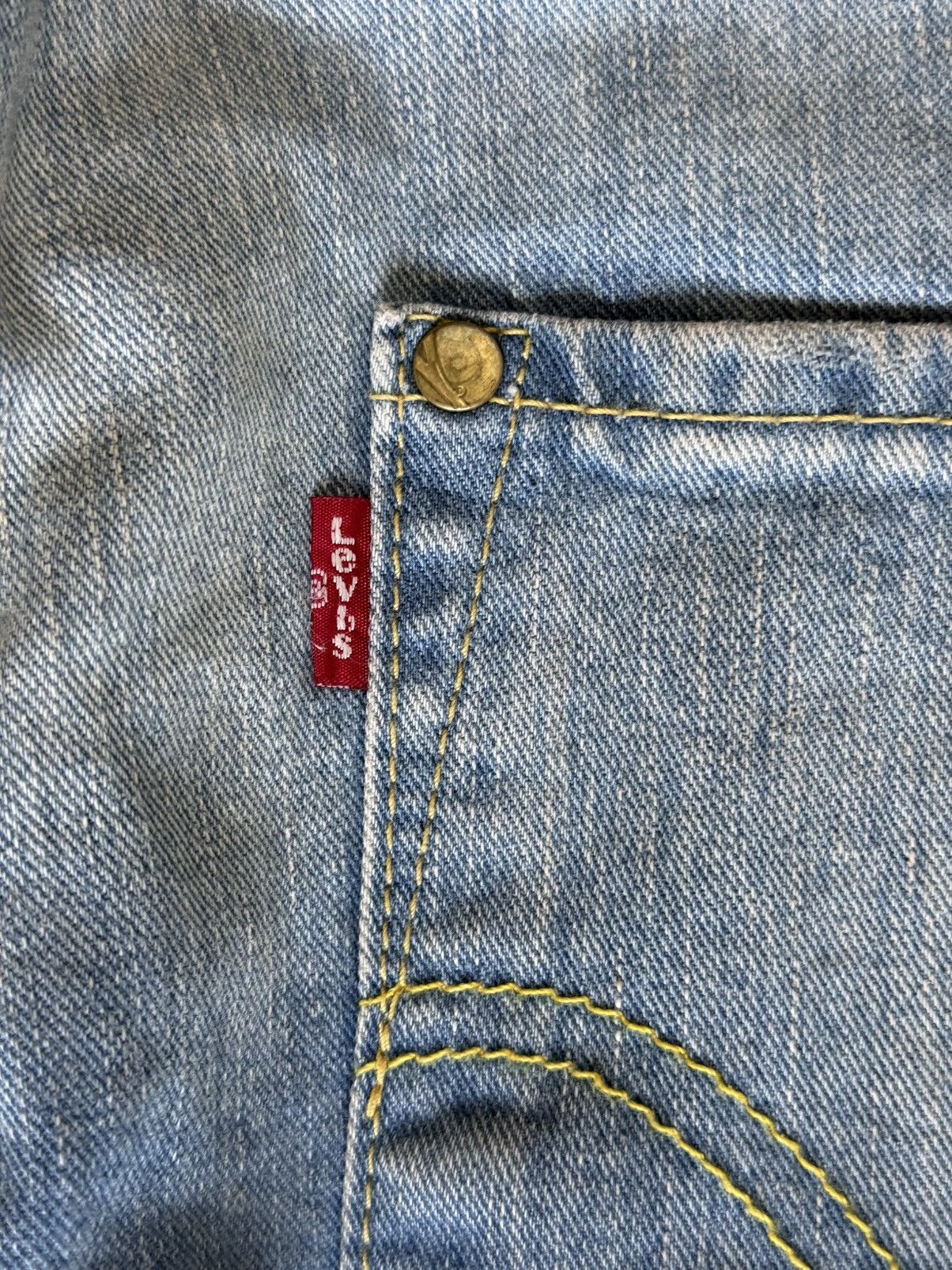 Levi's LEVI’S ENGINEERED JEANS 2005 TWISTED LEG BUCKLE CINCH BACK Size US 31 - 13 Thumbnail
