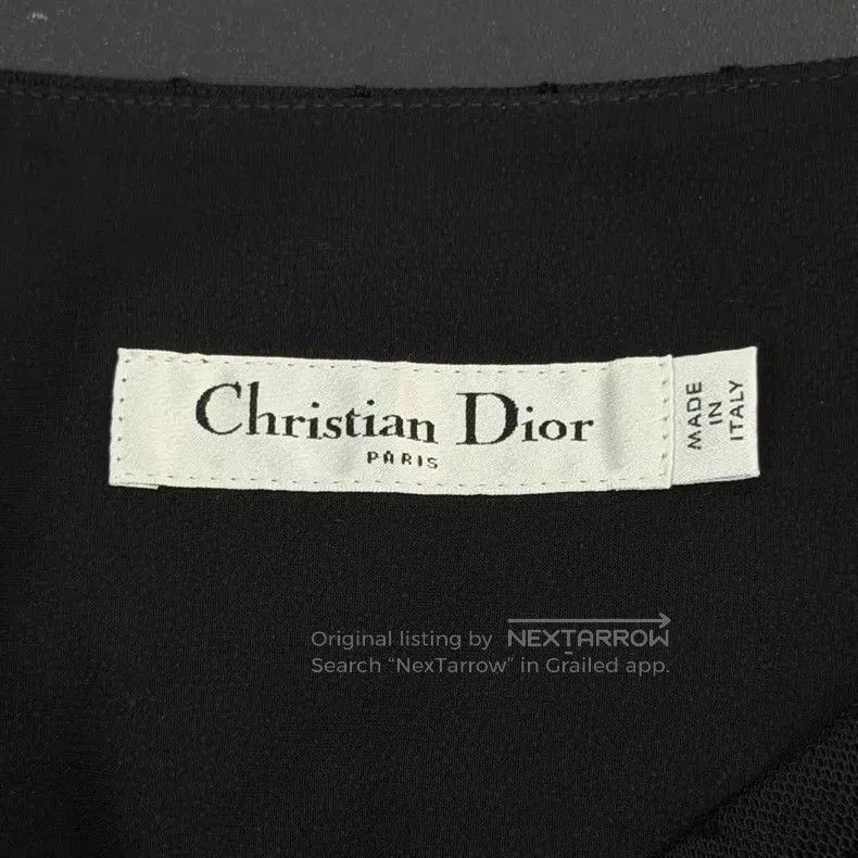 Dior Dior Black polk dotted gauze skirt Size 24" / US 00 / IT 34 - 5 Thumbnail