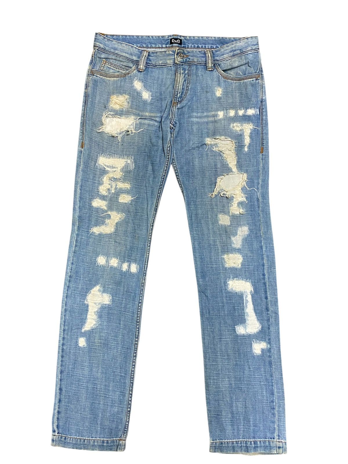 Dolce & Gabbana Rare Vtg Dolce & Gabbana Audacious Distressed Jeans Size US 34 / EU 50 - 2 Thumbnail