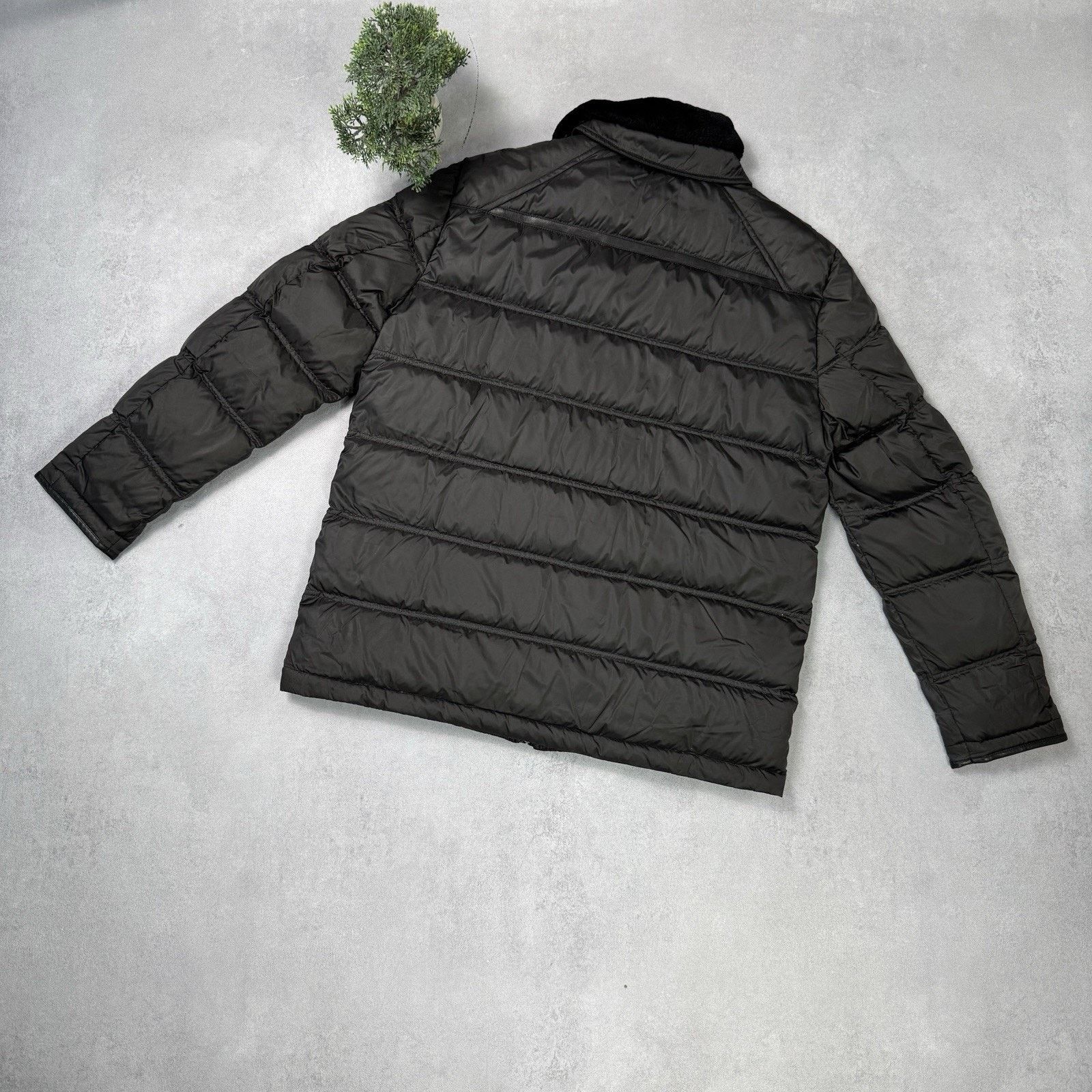 Stefano Ricci Stefano Ricci Men Down Jacket Bkack Nylon Fur Collar 58 Size US XL / EU 56 / 4 - 12 Thumbnail