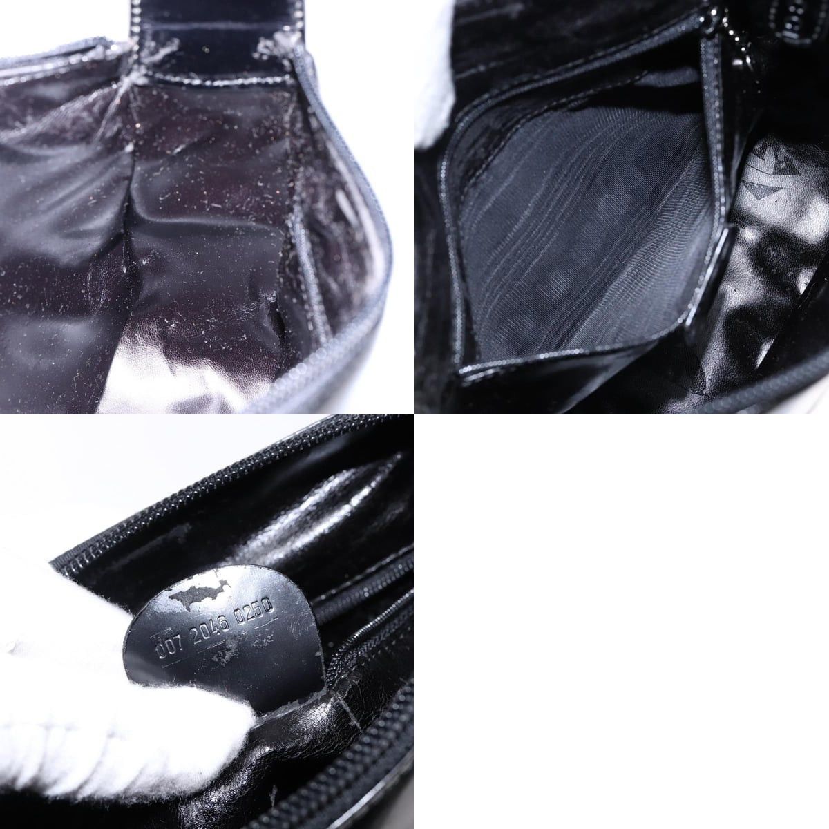 Gucci GUCCI Shoulder Bag Patent Leather Black Silver 007 2046 007 Size ONE SIZE - 12 Thumbnail
