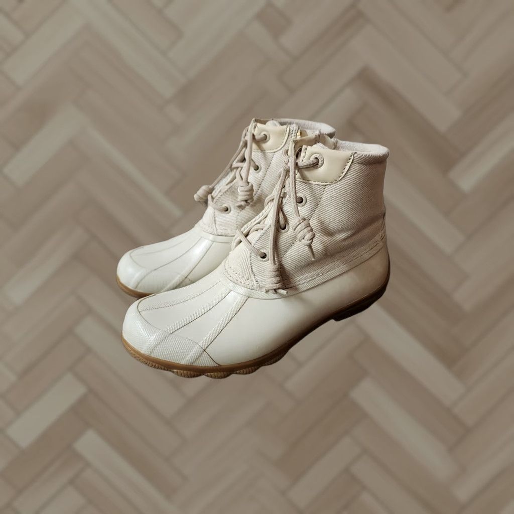 Sperry Sperry Duck Boots Womens 5.5 M Beige Waterproof STS82475 Size US 6 / IT 36 - 1 Thumbnail