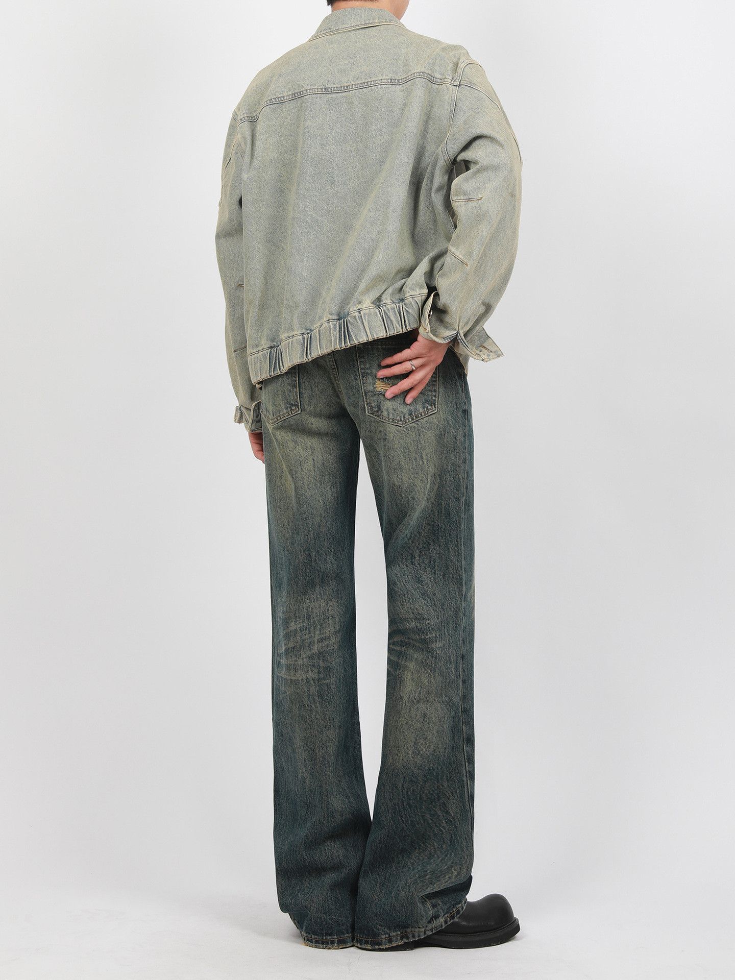 Japanese Brand × Jean American cleanfit distressed vintage flared jeans for men Size US 32 / EU 48 - 6 Thumbnail