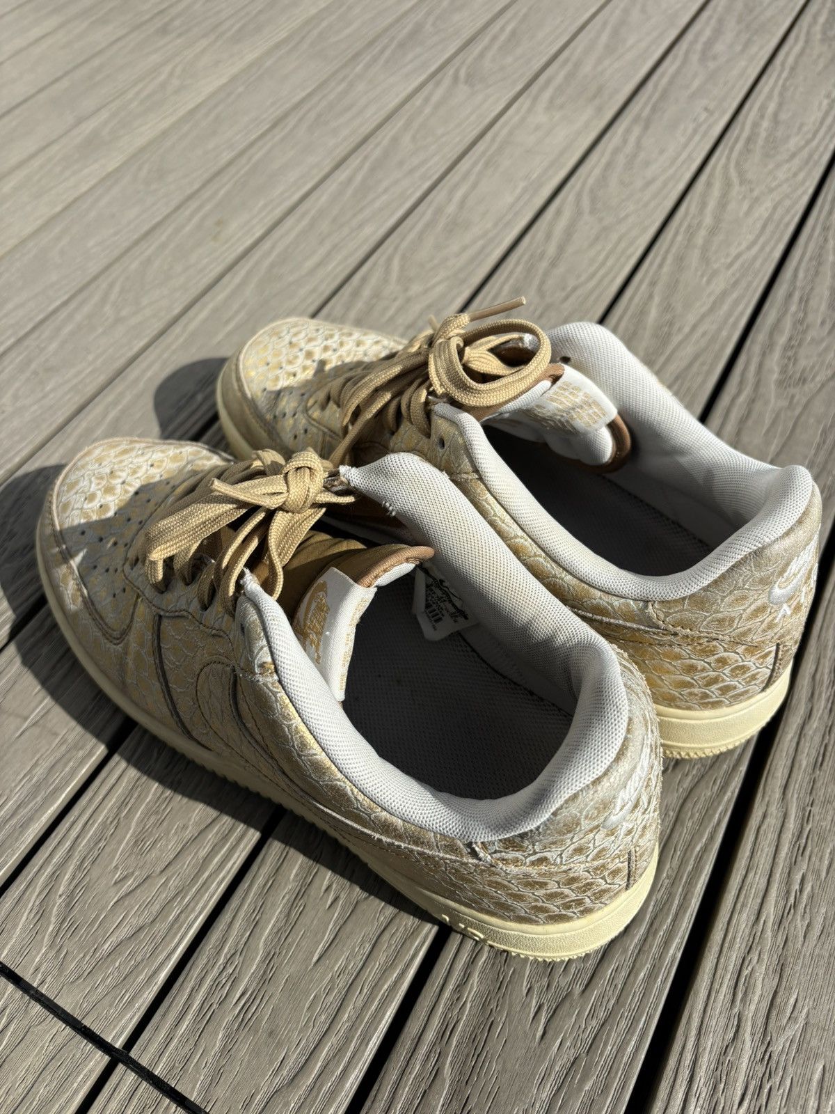 Nike Nike Air Force 1 Low Golden Scale 10 Gold Croc 718152-701 Size US 10 / EU 43 - 2 Thumbnail