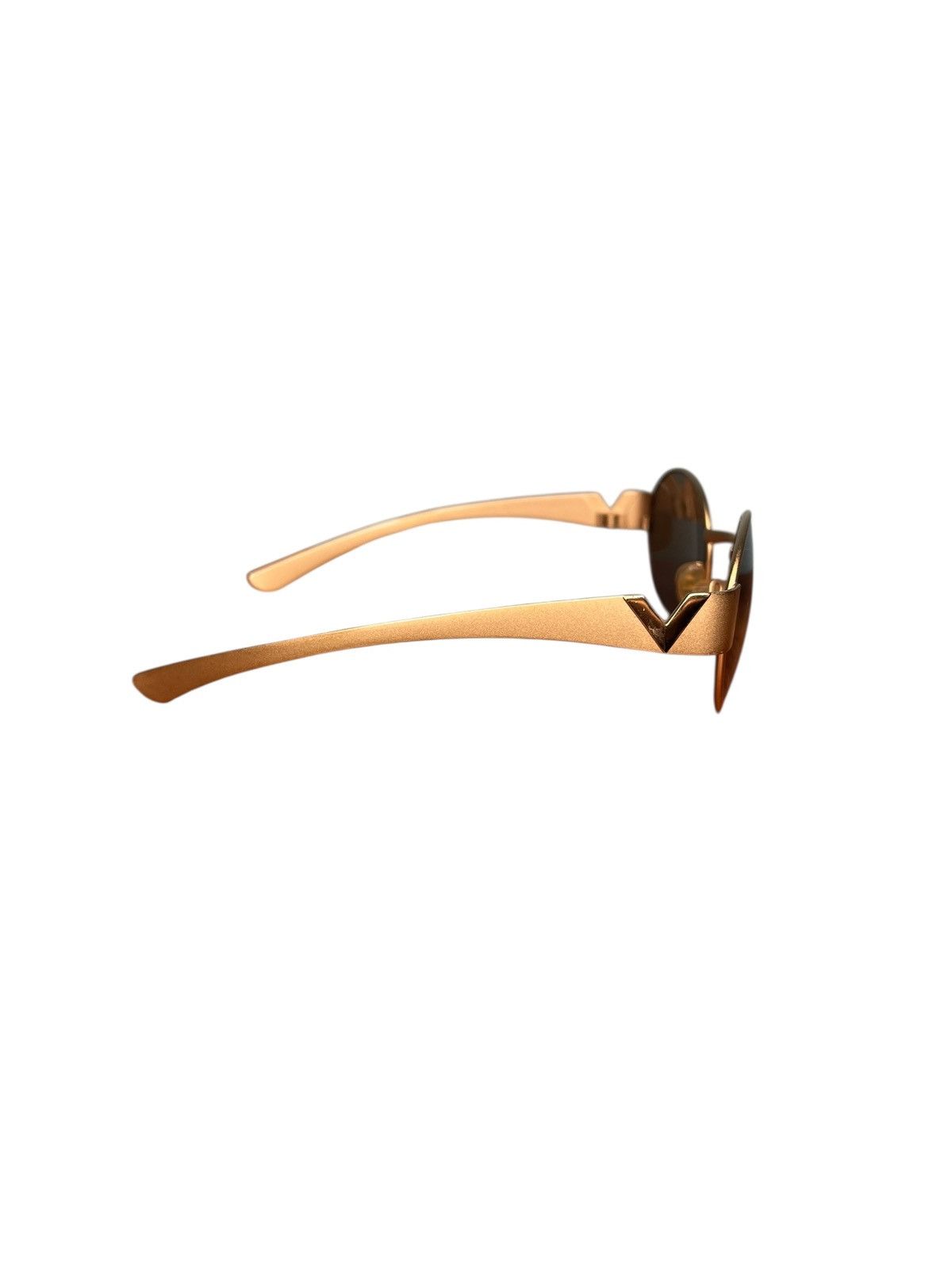 Valentino Valentino SL 5020 Vintage 90s Sunglasses Bronze Oval Bug Eye Size ONE SIZE - 3 Thumbnail