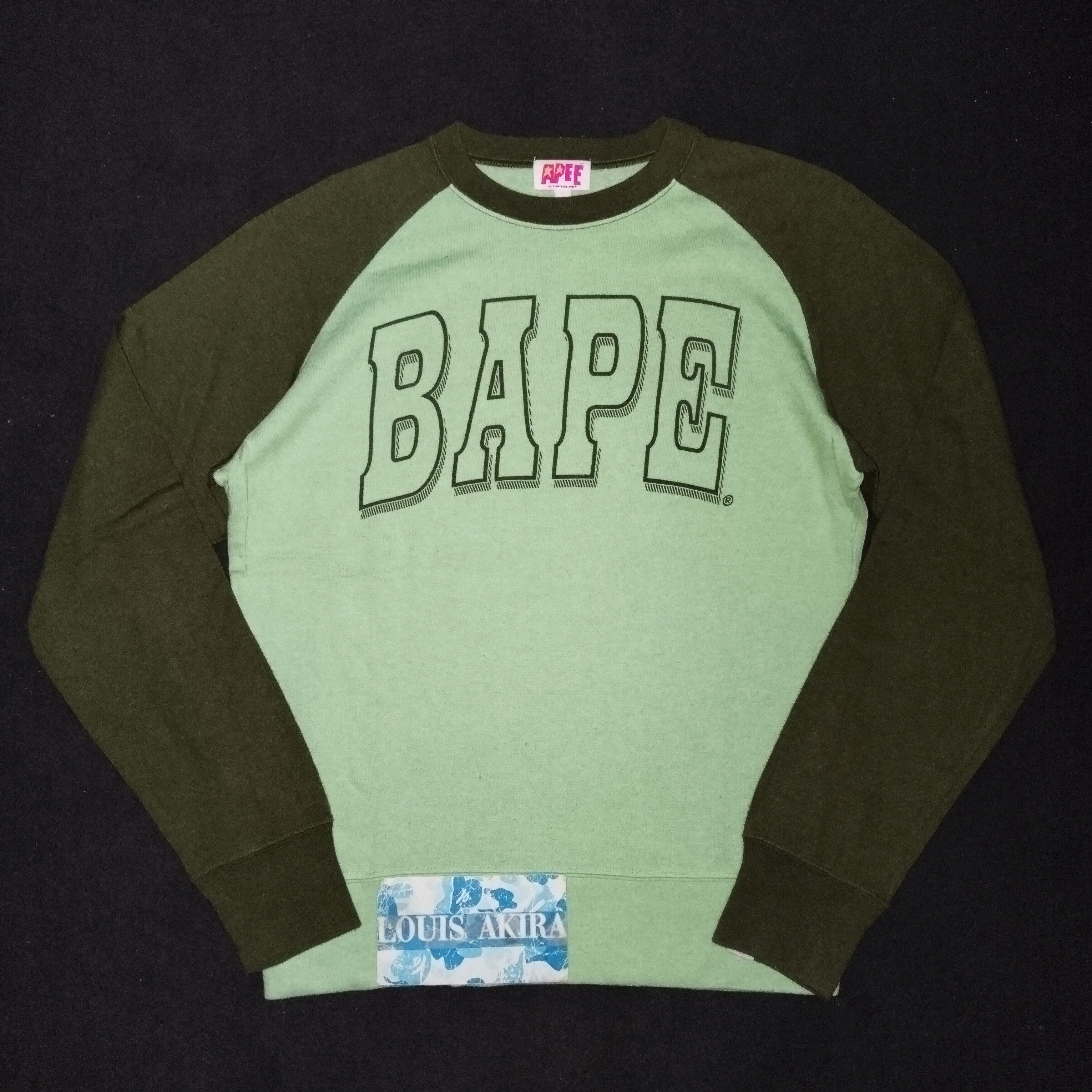 Bape Bape Raglan Crewneck (2006) Size M / US 6-8 / IT 42-44 - 1 Thumbnail