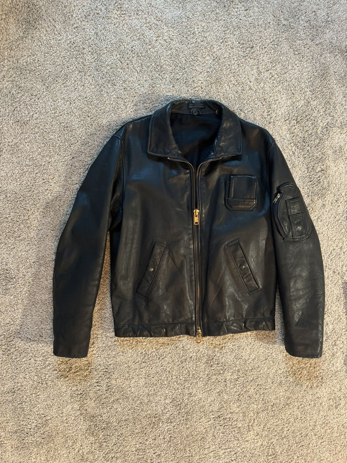 Vintage Vintage leather jacket 1970s Size US L / EU 52-54 / 3 - 1 Thumbnail