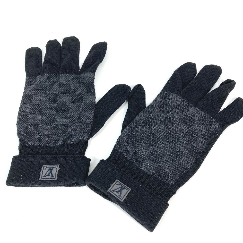 Louis Vuitton M70006 Damier Graphit Gompti Glove Wool Men
