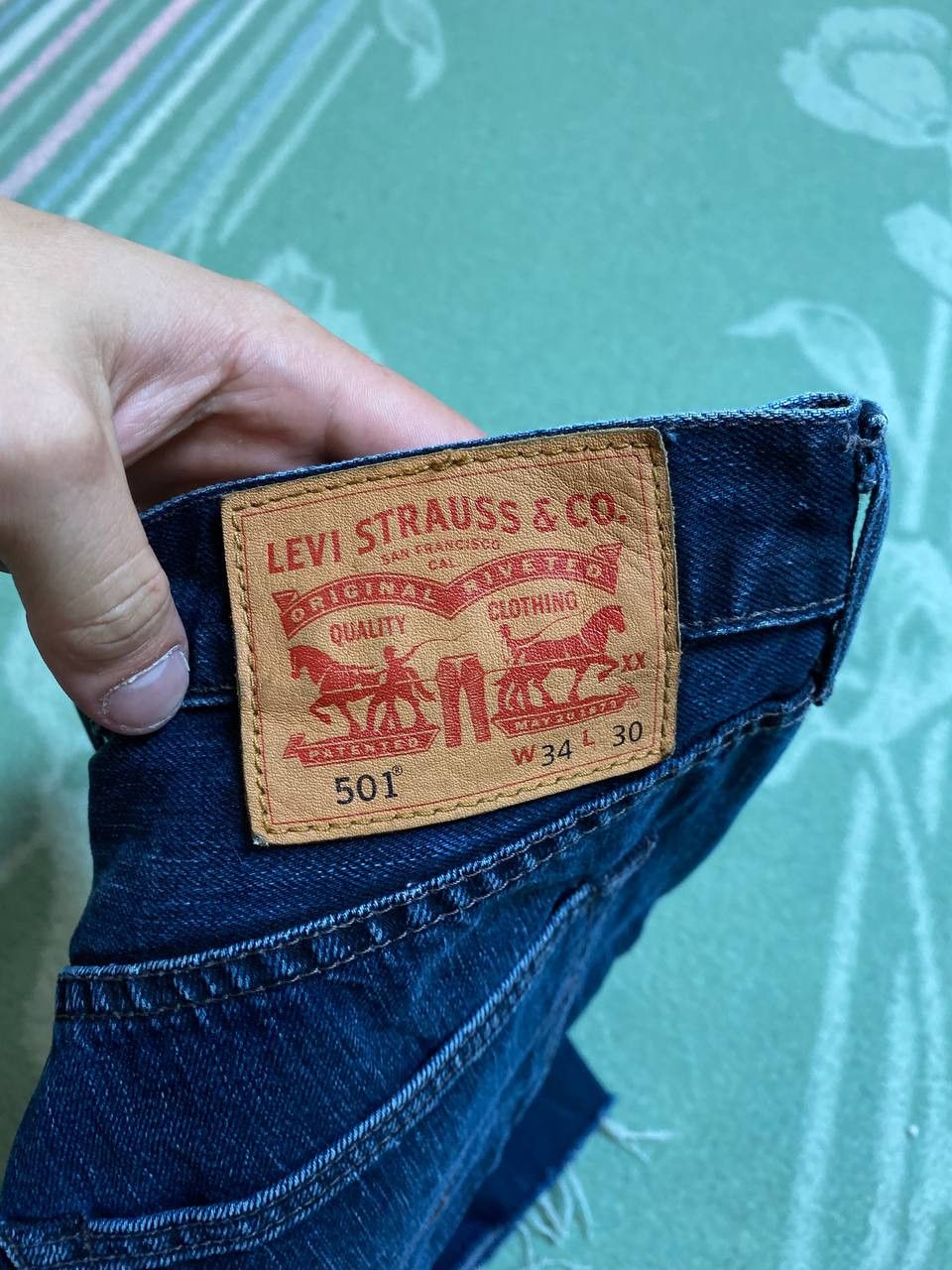 Levi's Vintage blue denim shorts Y2K Levi's 501 streetwear Size US 34 / EU 50 - 5 Thumbnail