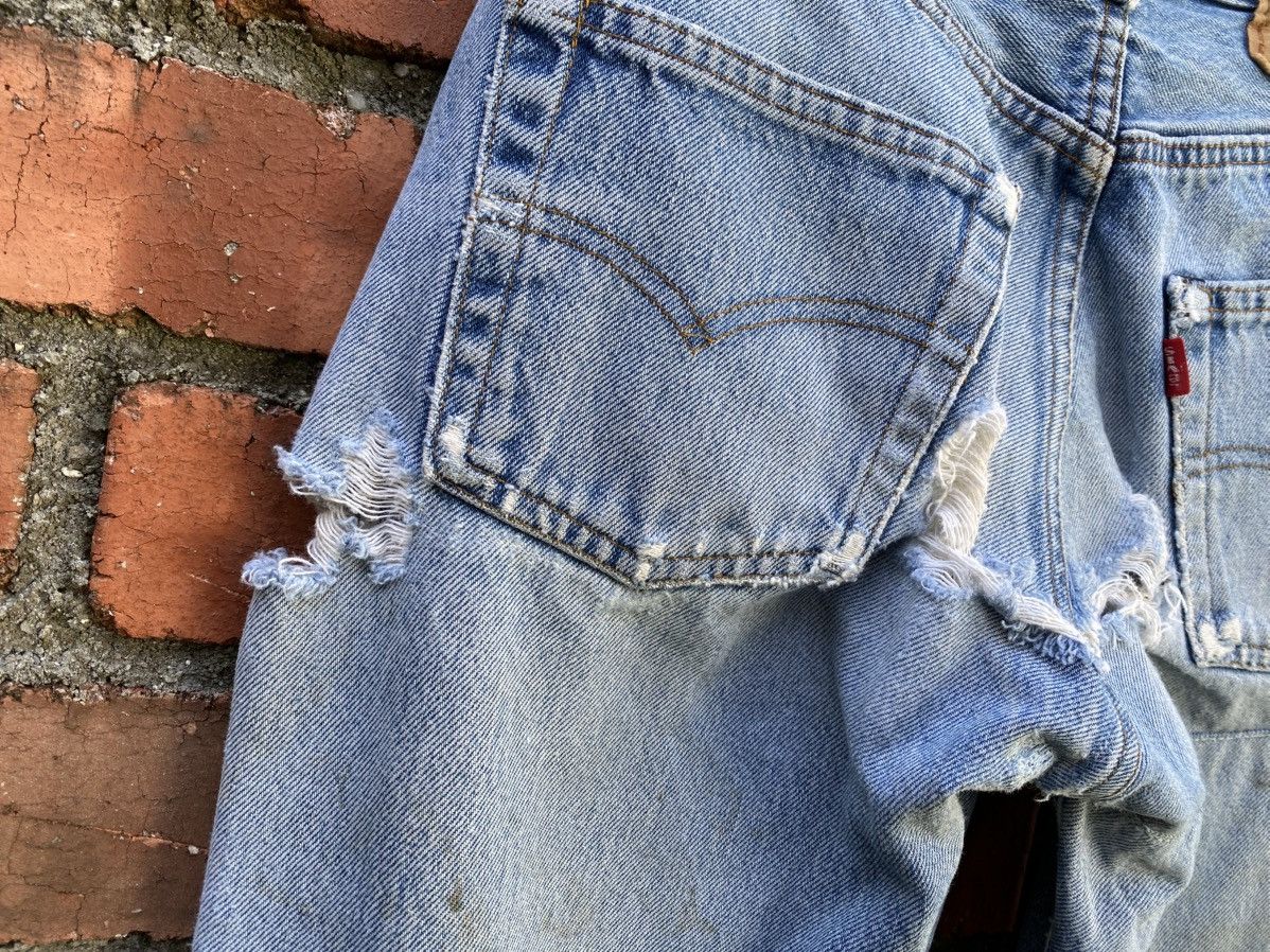 Levi's Vintage Clothing W28x30 Vintage levi's 501 redline ripped distressed USA Size US 28 / EU 44 - 9 Thumbnail