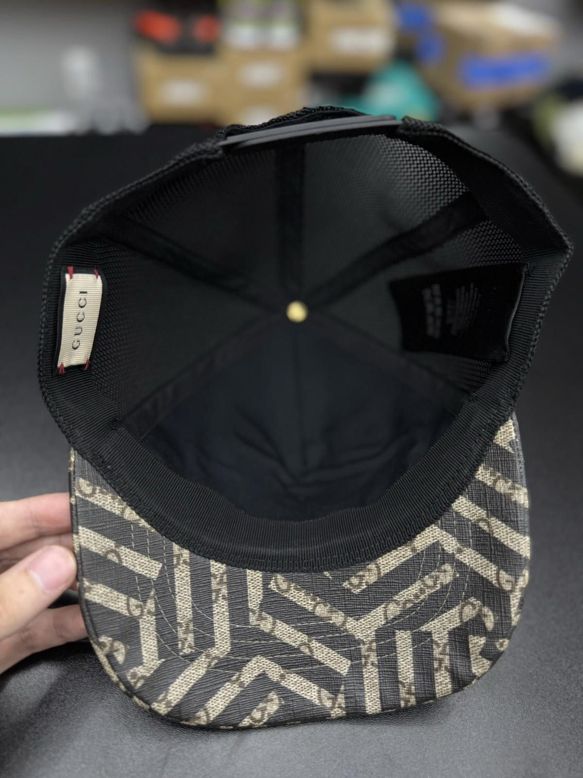 Gucci GUCCI Leather BASEBALL CAP HAT Size Large (59) Monogram Size ONE SIZE - 11 Thumbnail