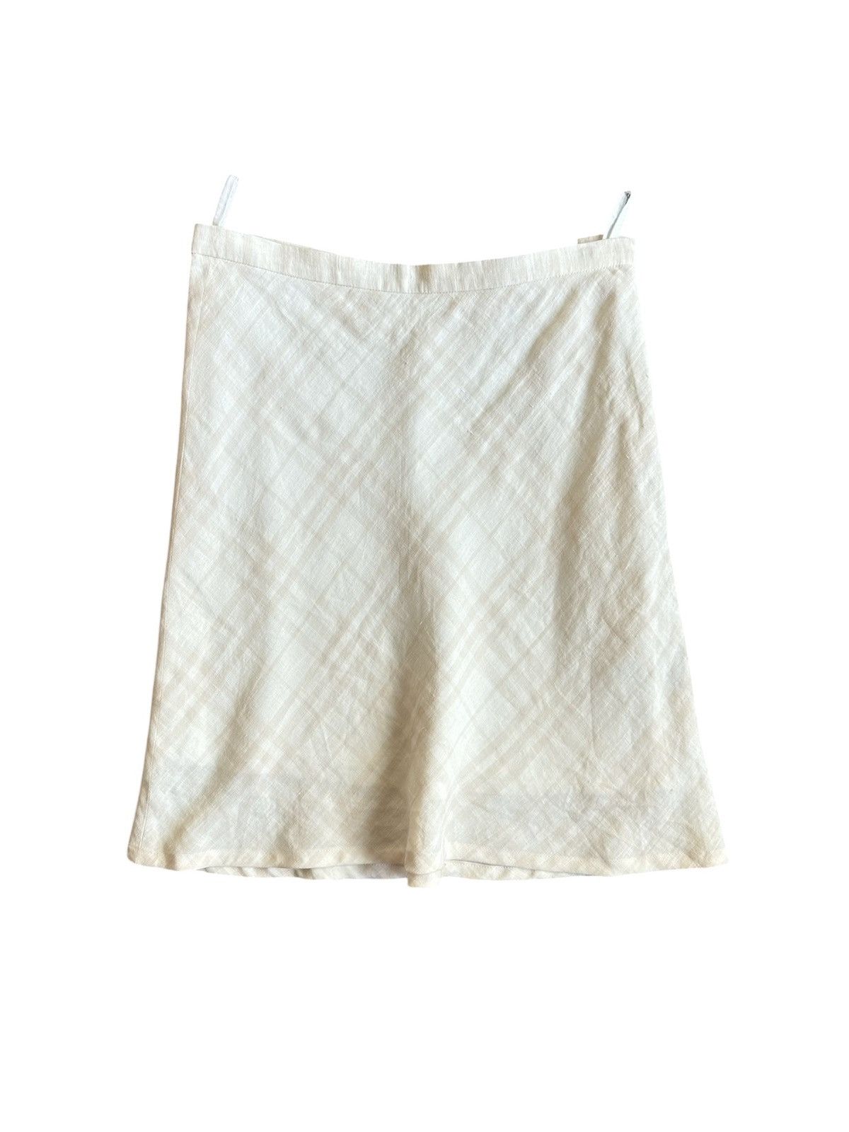 Burberry Burberry London vintage linen skirt made in England Size 32" / US 10 / IT 46 - 1 Thumbnail