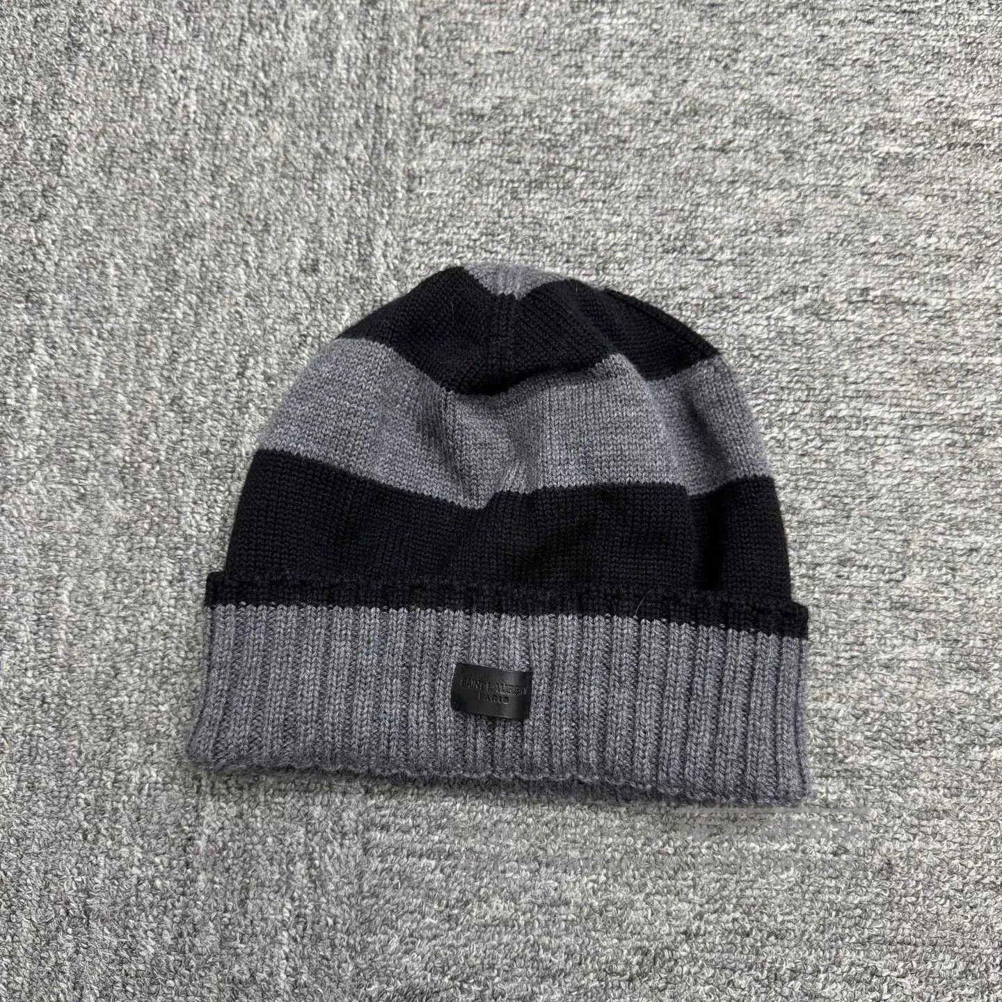 Saint Laurent Paris slp black gray wool hat. Size ONE SIZE - 1 Thumbnail