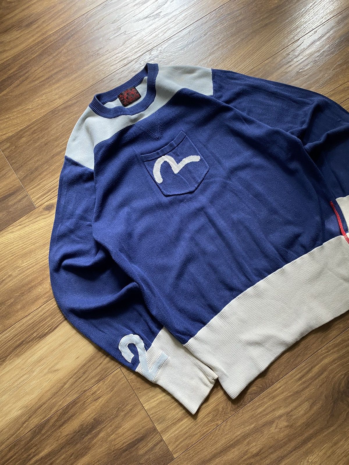Evisu × Japanese Brand × Vintage Evisu Vintage Sweater Centr Logo,Y2k,Japanese Style Size US M / EU 48-50 / 2 - 2 Thumbnail