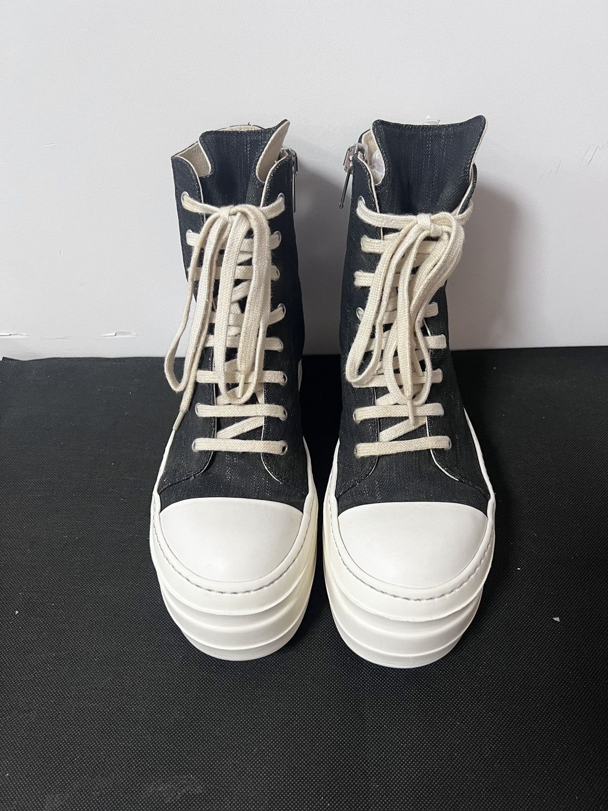 Rick Owens Drkshdw Rick owens drkshdw double bumper ramones sz40.5 Size US 7.5 / EU 40-41 - 3 Thumbnail