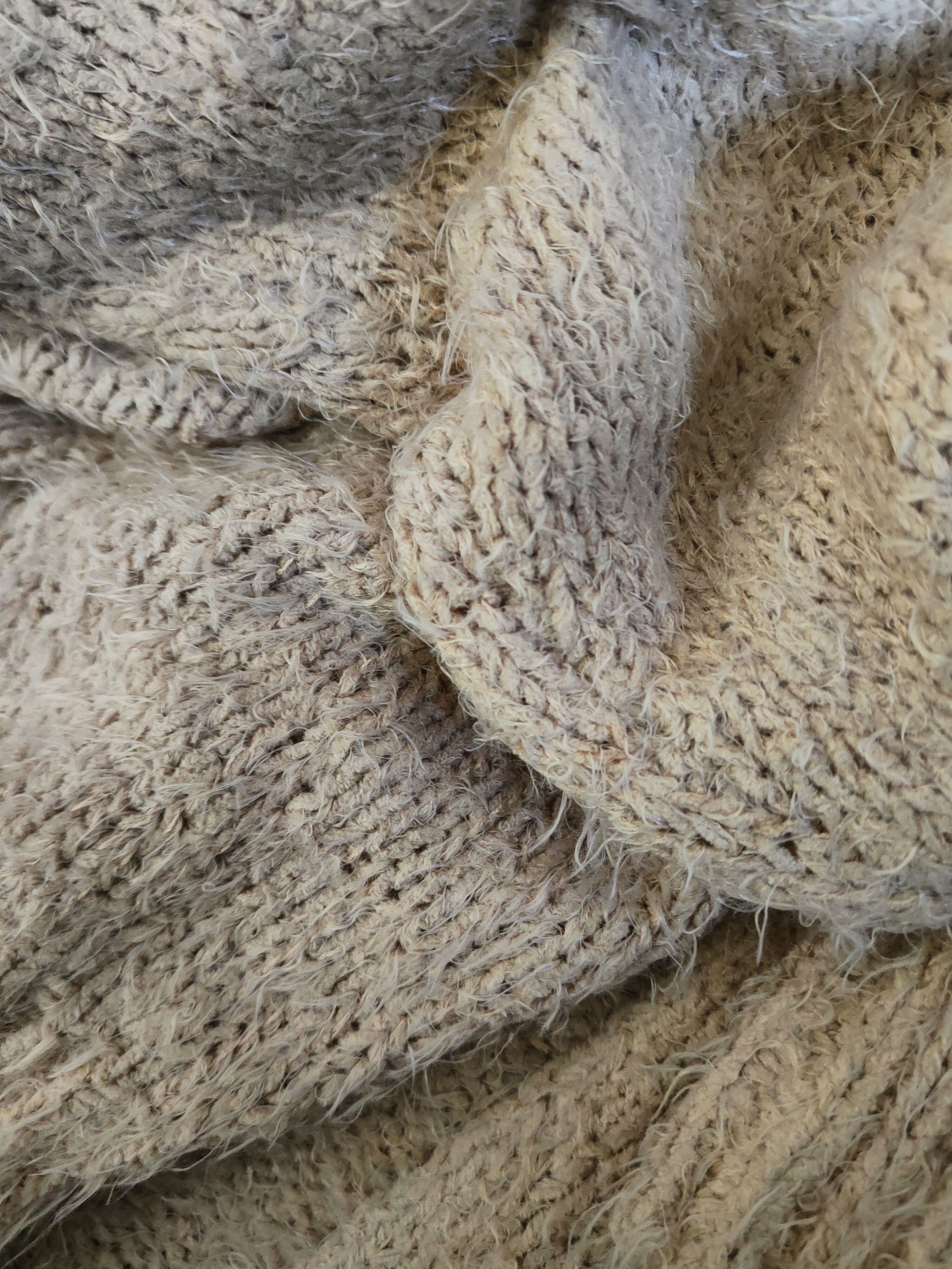 Japanese Brand DL As know as Beige Fur Mohair Knitwear Cardigan #46-938 Size M / US 6-8 / IT 42-44 - 10 Thumbnail