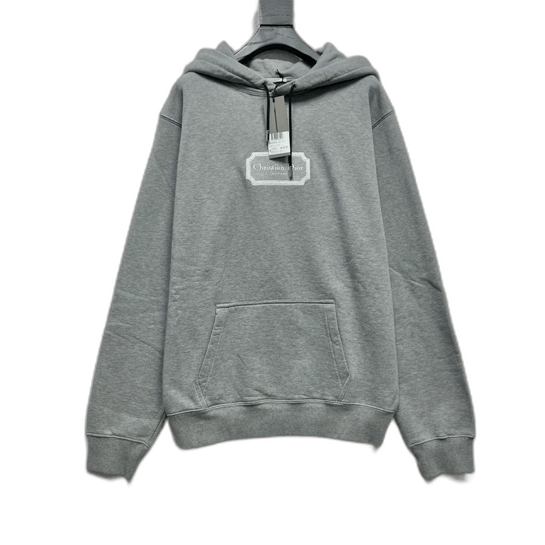 Dior Dior Gray Embroidered Logo Hoodie Size US M / EU 48-50 / 2 - 1 Thumbnail