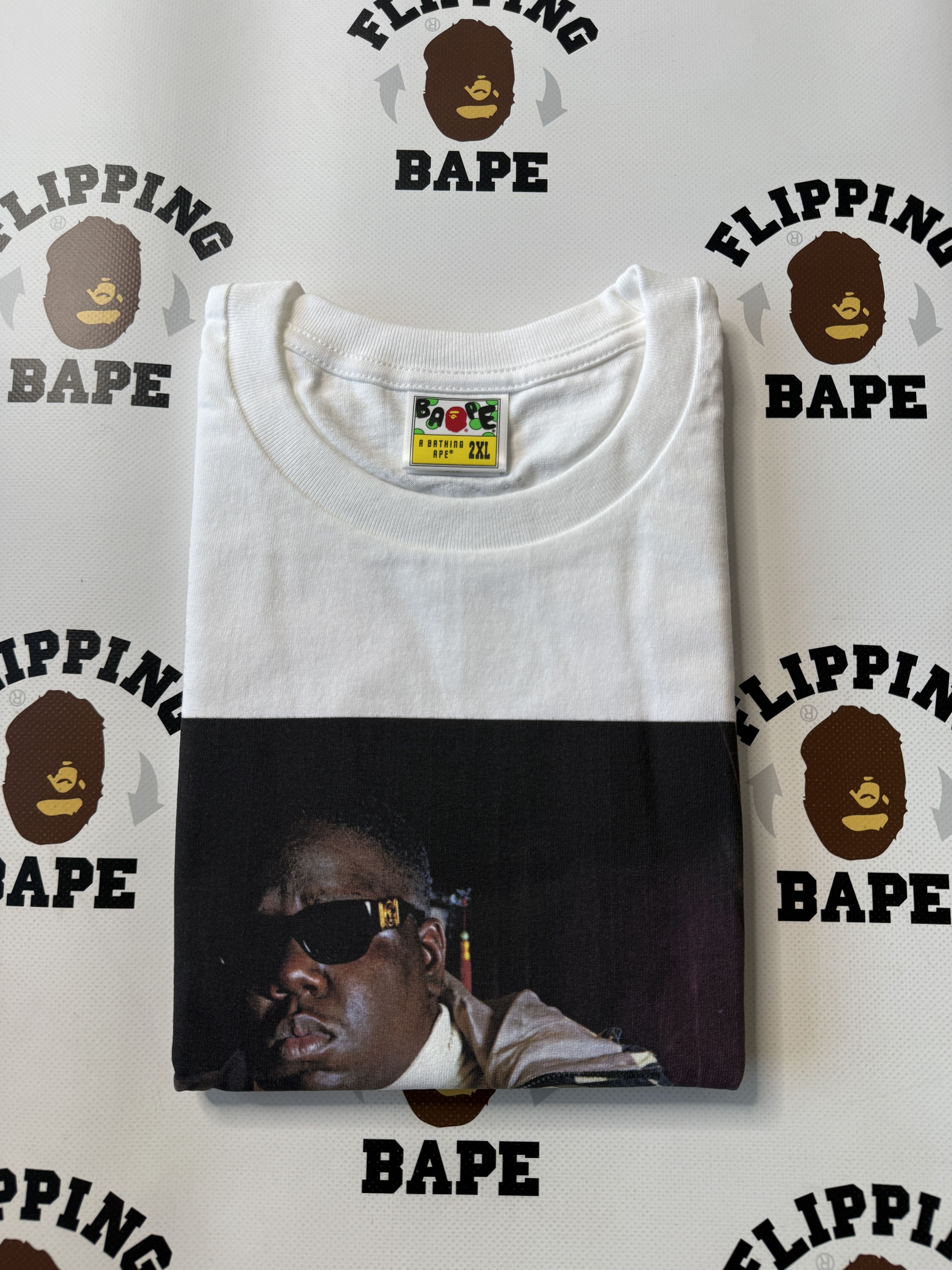 Bape BAPE X SHAWN MORTENSEN BIGGIE TEE Size US XXL / EU 58 / 5 - 10 Thumbnail
