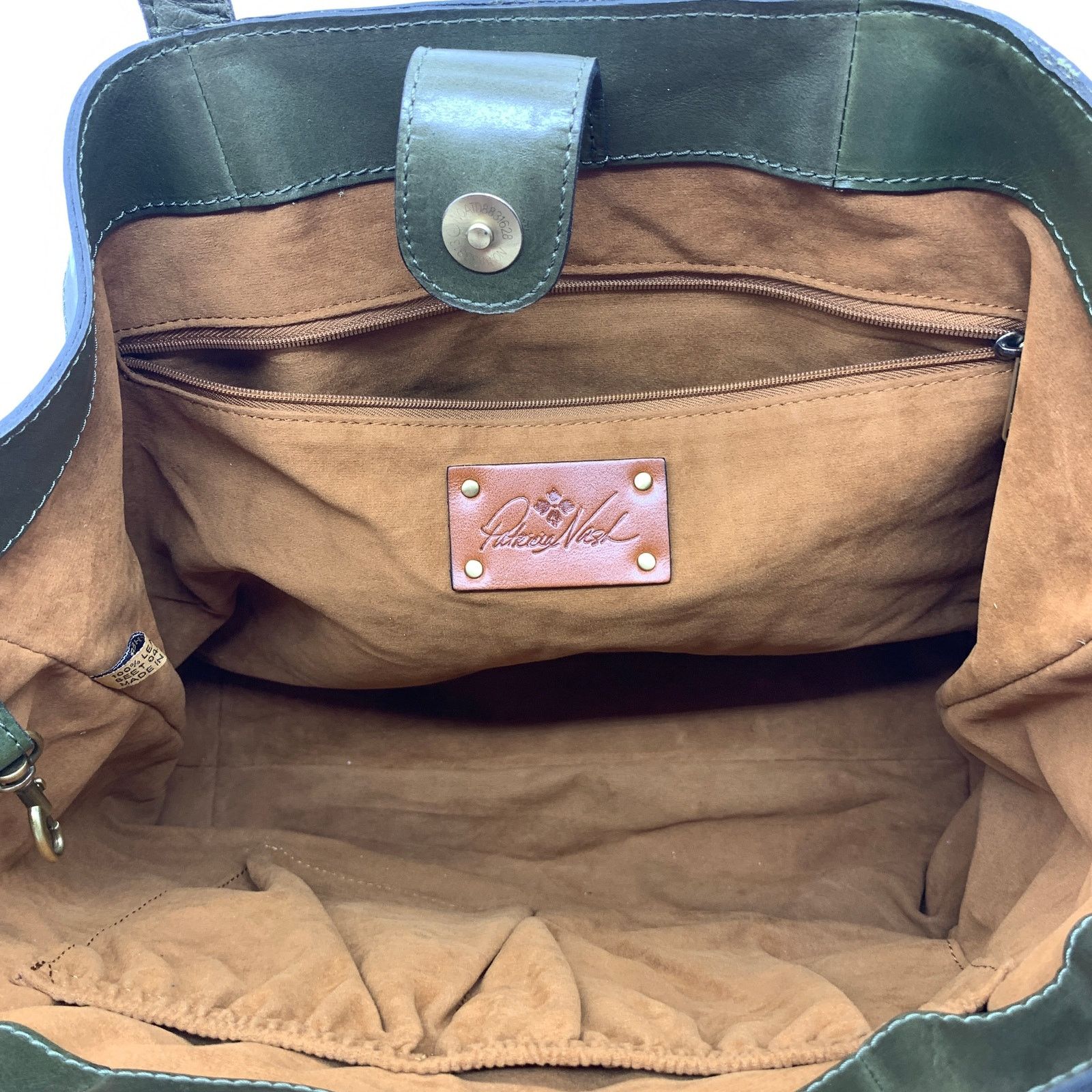 Other Patricia Nash Convertible Leather Mallory Tote Soft Olive Size ONE SIZE - 5 Thumbnail