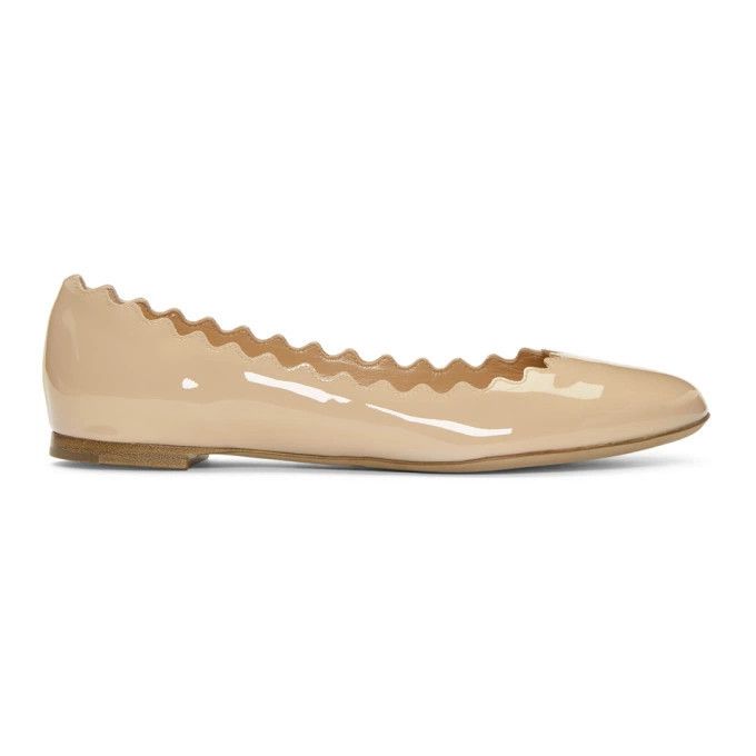Chloe o1loc1c10226 Lauren Ballerinas in Delicate Nude Size US 6 / IT 36 - 1 Thumbnail