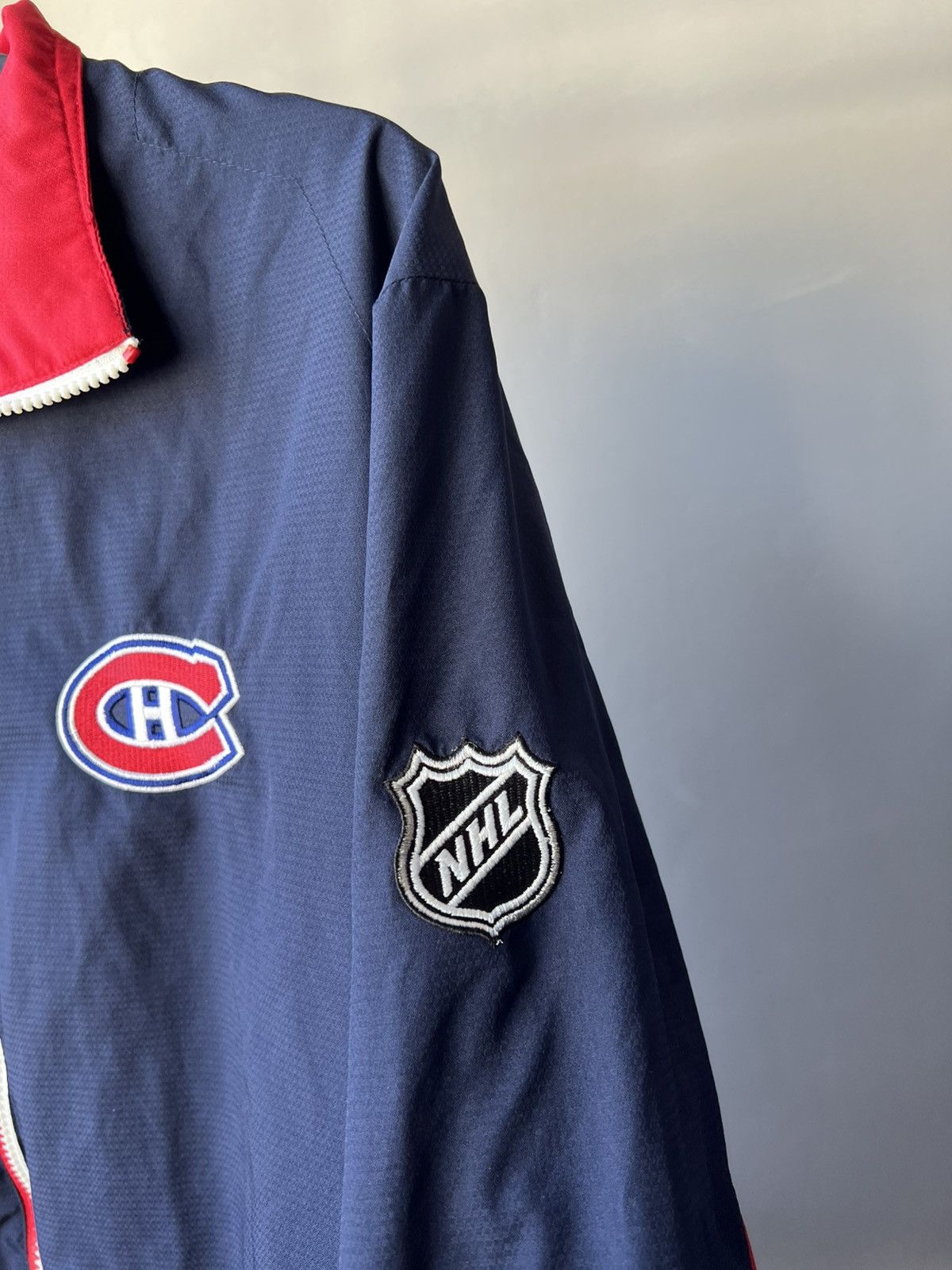 NHL VINTAGE MONTREAL CANADIENS VINTAGE REEBOK ZIP HOCKEY JACKET Size US L / EU 52-54 / 3 - 7 Thumbnail