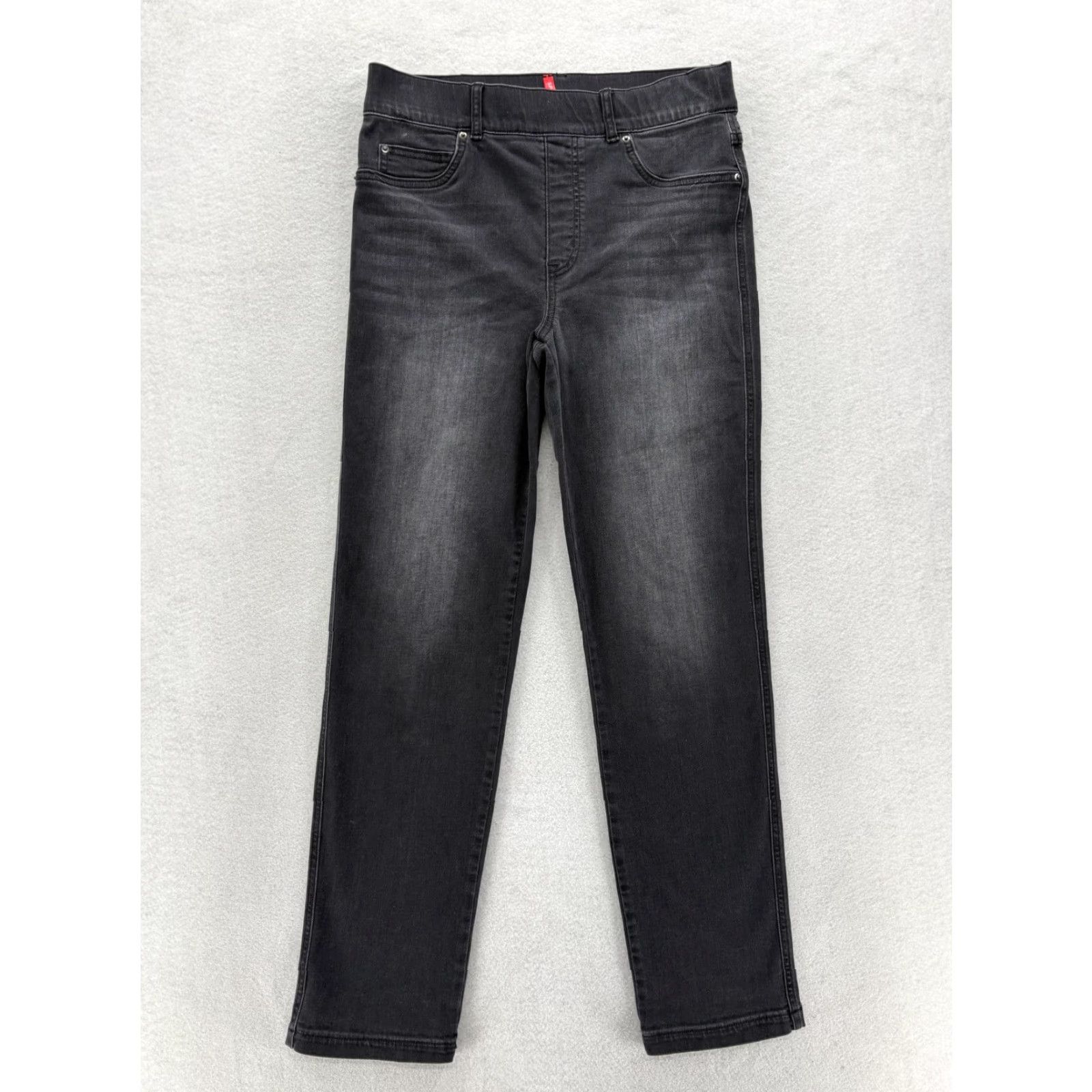 Spanx Spanx Jeans Womens M Tall Straight Ankle Gray Pull On Stretch Denim Preppy Size 32" / US 10 / IT 46 - 2 Thumbnail