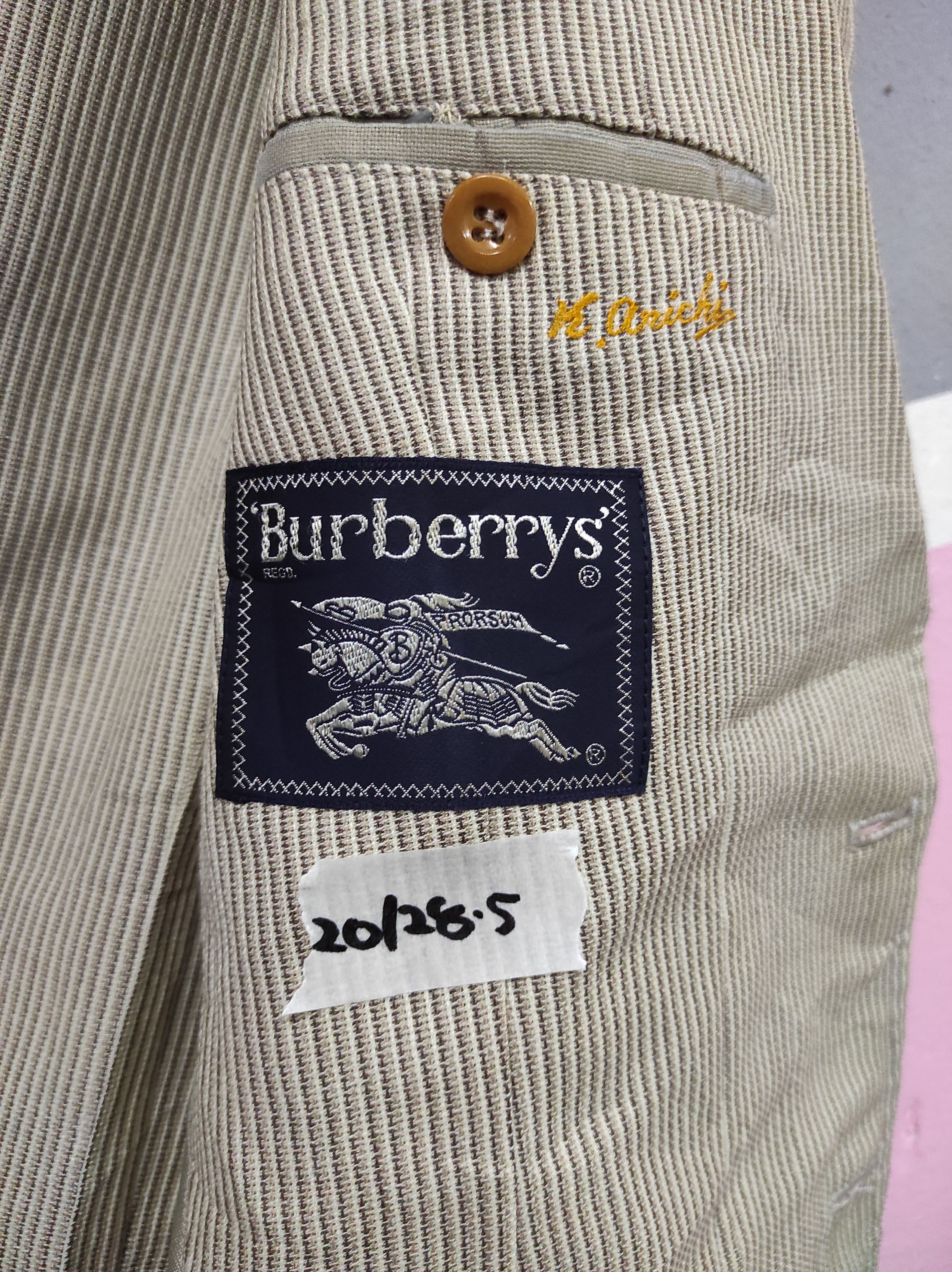 Burberry × Vintage BURBERRY VINTAGE PLAID BLAZER JACKET Size 40R - 6 Thumbnail