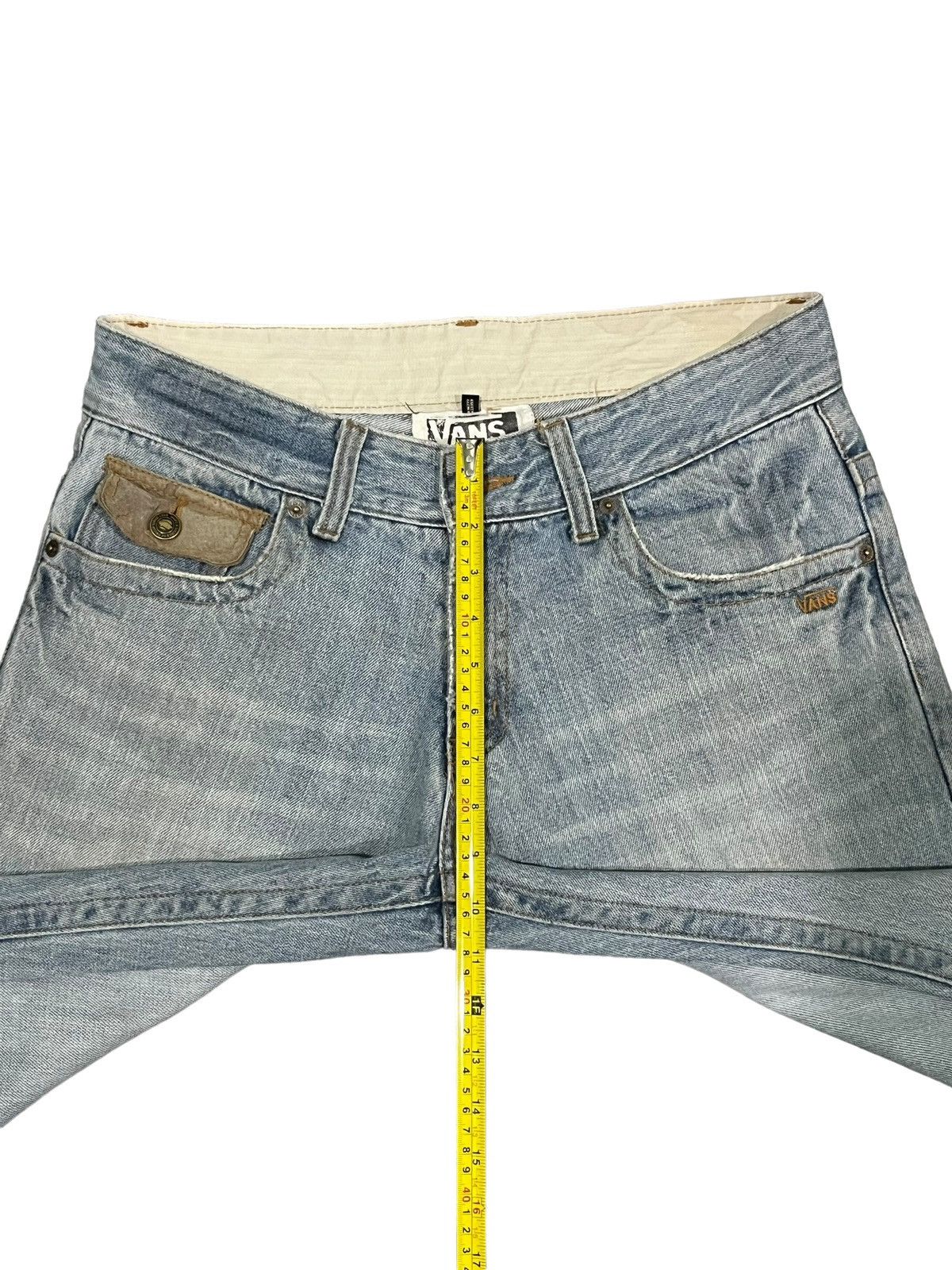 Vans × Vintage Vintage Y2K Vans Trashed Light Blue Classic Fit Jeans Size US 32 / EU 48 - 18 Thumbnail