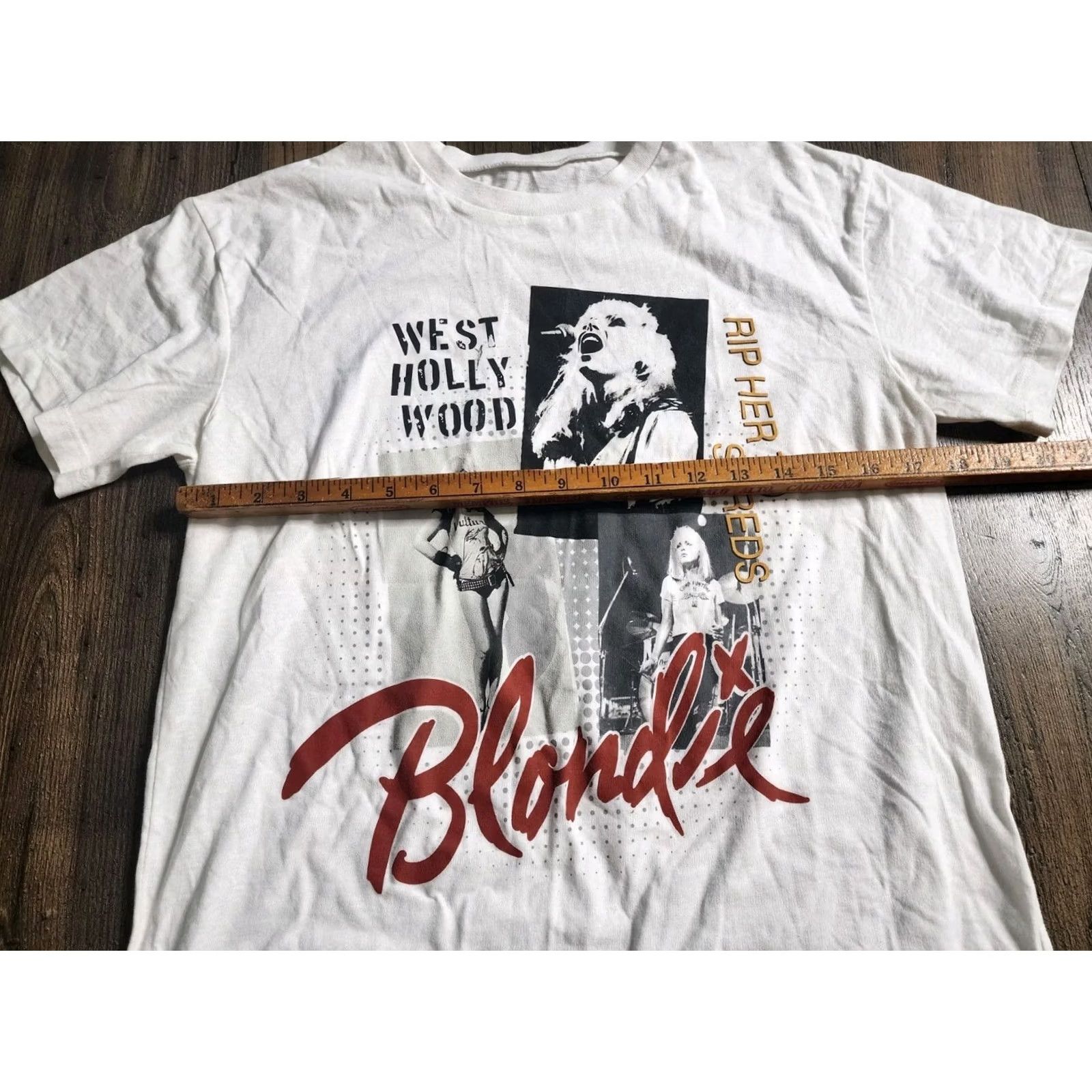 Vintage Womens Blondie T-Shirt Shirt Short Sleeve Crew Neck Cotton White Oversized M Regular Rock 80s 90s 2000s Womens Size M / US 6-8 / IT 42-44 - 3 Thumbnail