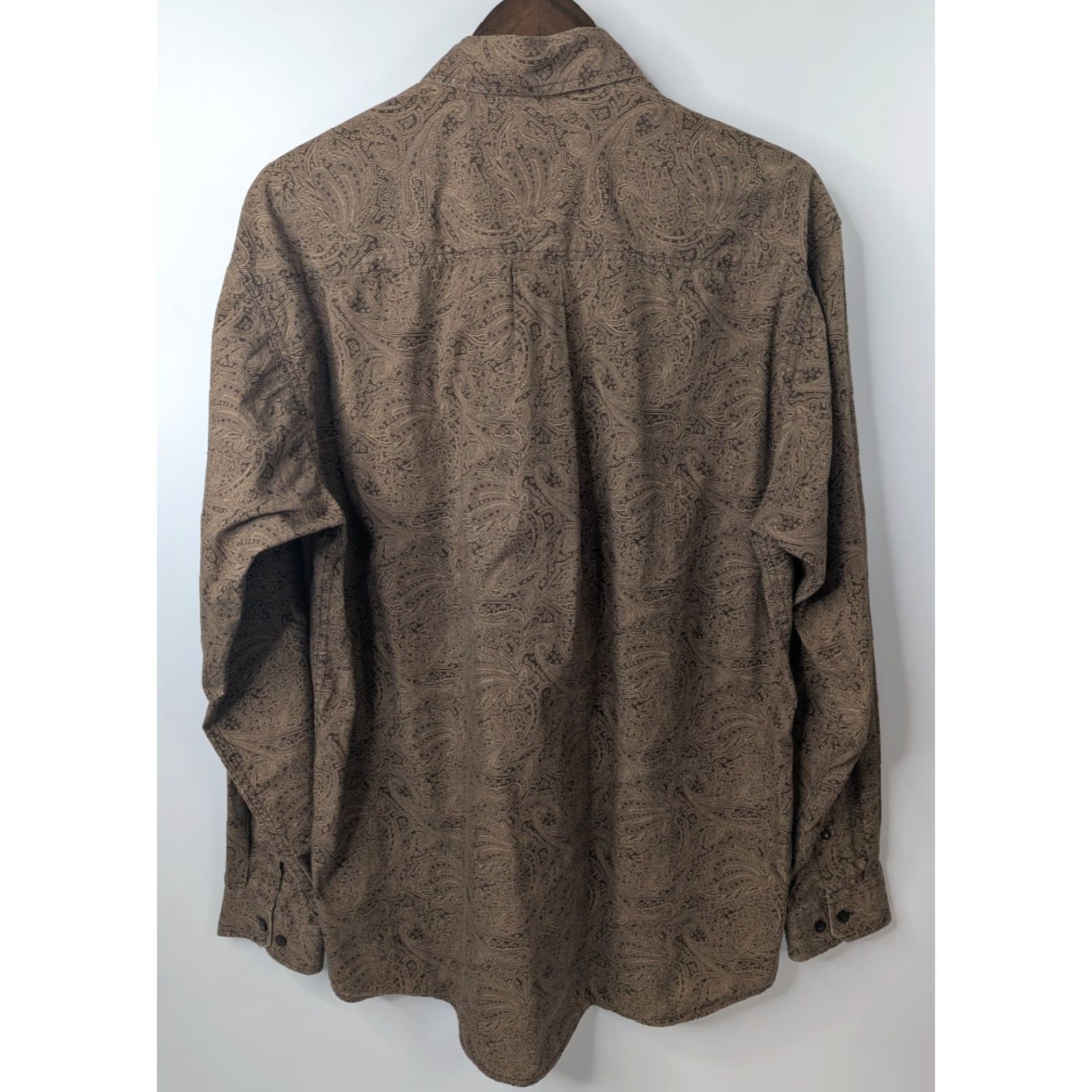Vintage Cinch Shirt Mens M Brown Paisley Print Cotton Western Cowboy Rodeo Rancher Shirt Size US M / EU 48-50 / 2 - 3 Thumbnail
