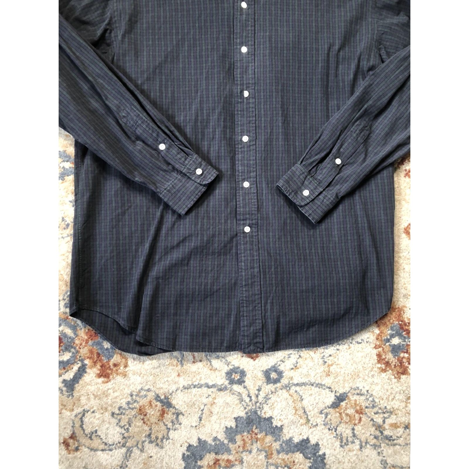 Polo Ralph Lauren Polo Ralph Lauren Shirt Mens Large Plaid Button-Down Blake Classic Dress Shirt Size 42R - 5 Thumbnail