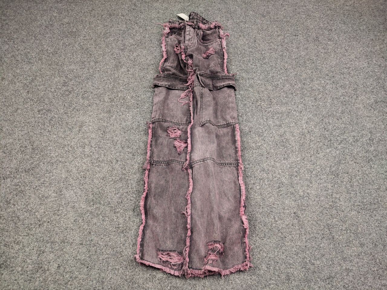 Hysteric Glamour Vintage Japan Denim flare frayed edge cargo jeans Y2K Style Size US 29 - 2 Thumbnail