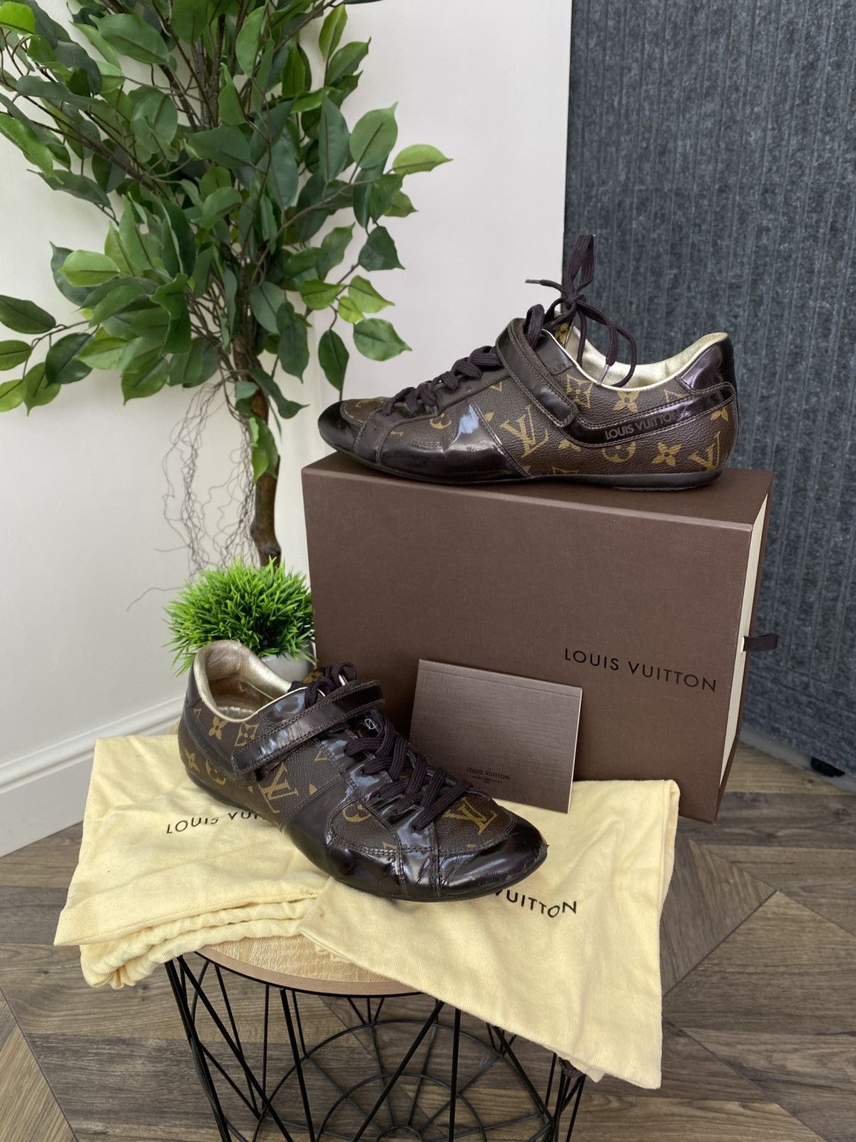 Louis Vuitton Vintage Louis Vuitton Brown Monogram Sneakers Size US 8.5 / IT 38.5 - 2 Thumbnail