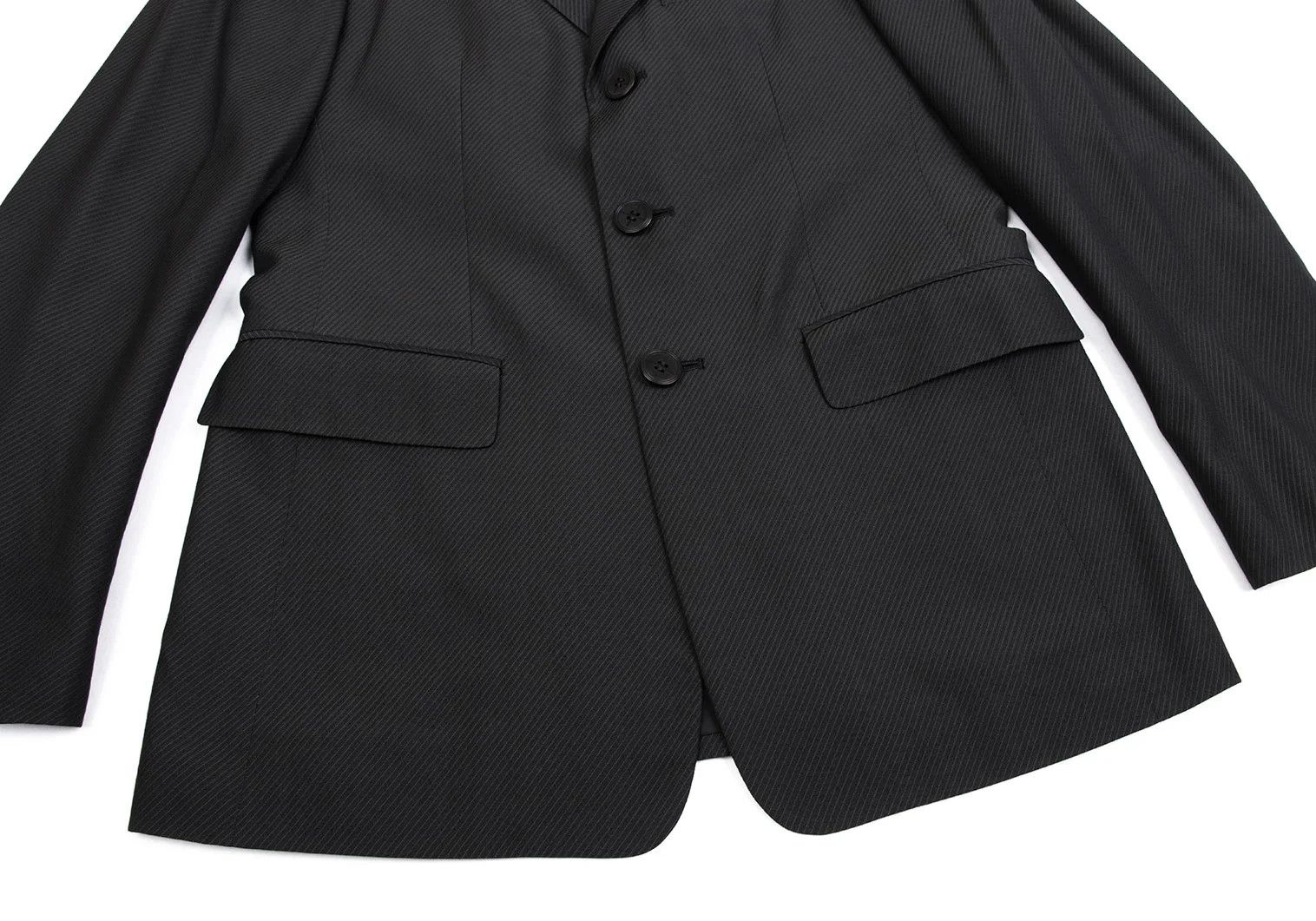 Jean Paul Gaultier Wool Acrylic Diagonal Stripe Jacket in Grey Size 44 Size US S / EU 44-46 / 1 - 8 Thumbnail