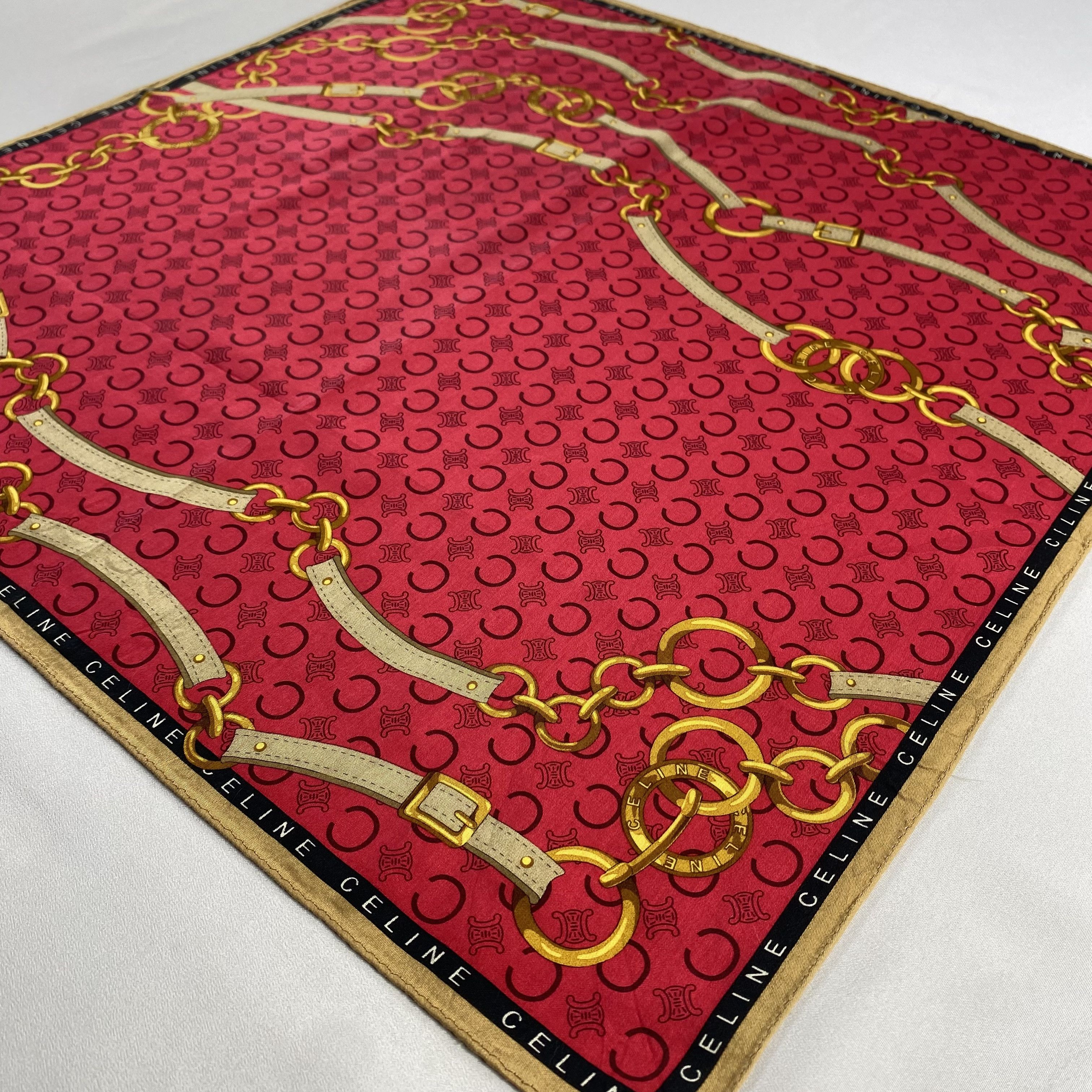 Celine × Vintage Celine Handkerchief / Neckerchief / Bandana-P1364 Size ONE SIZE - 2 Thumbnail