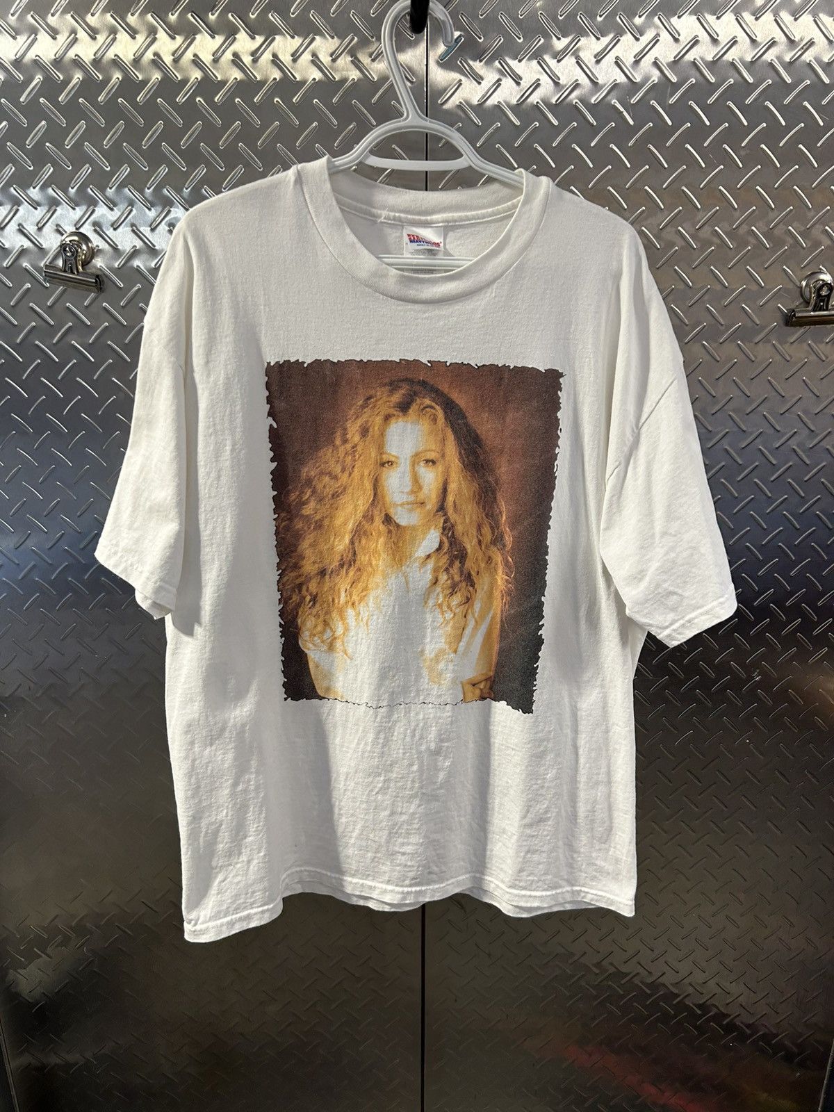 image of Hanes Vintage Amanda Marshall Shirts in White, Men's (Size XL)