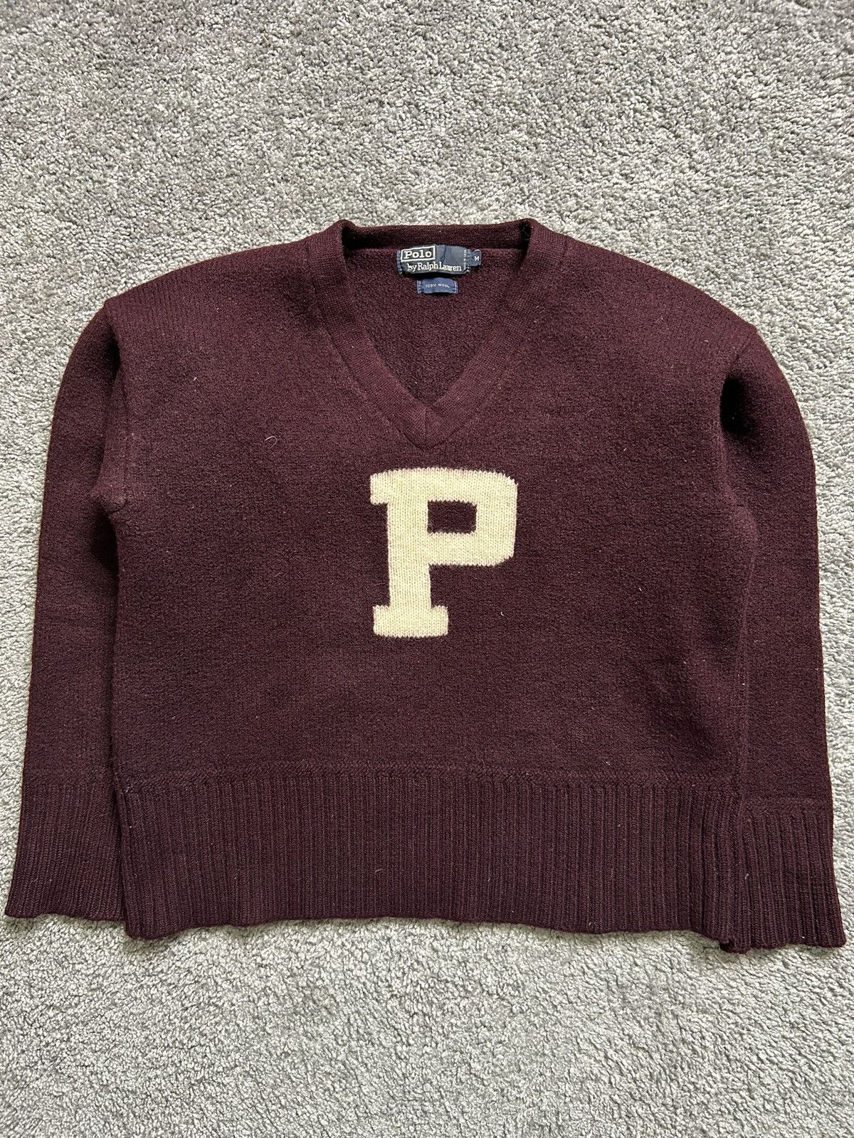 Polo Ralph Lauren Vintage 90s Polo Ralph Lauren P Wool V Neck 