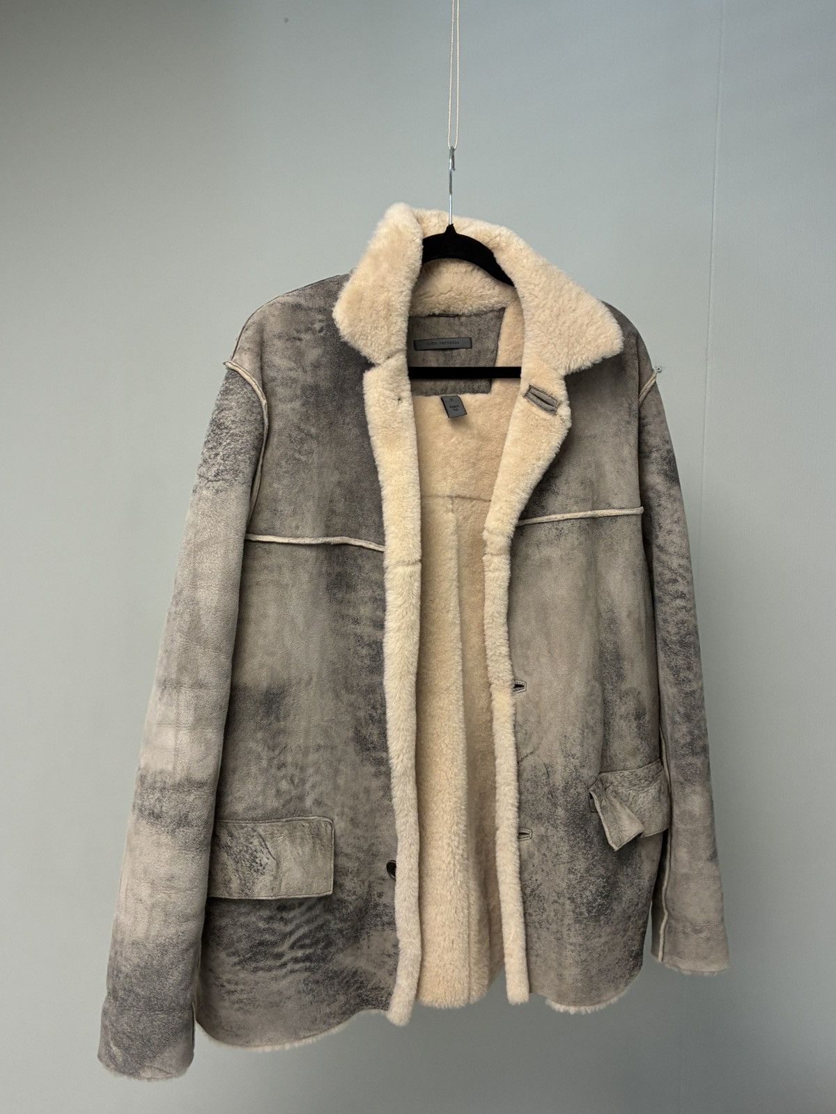 John Varvatos Shearling Coat EU 50 USA 40 Size US M / EU 48-50 / 2 - 10 Thumbnail