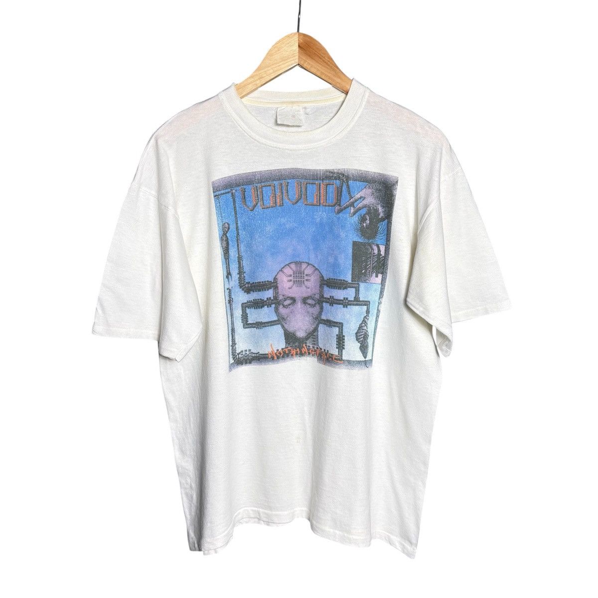 Band Tees Rare Vintage 80s Voivod Nothingface Promo Metal Band Tee Size US XL / EU 56 / 4 - 1 Thumbnail