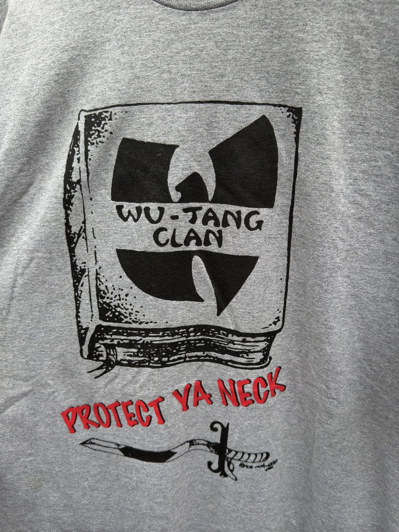 Rap Tees × Wu-Tang Clan Wu Tang Clan Protect Ya Neck T-shirt Size US XL / EU 56 / 4 - 4 Thumbnail