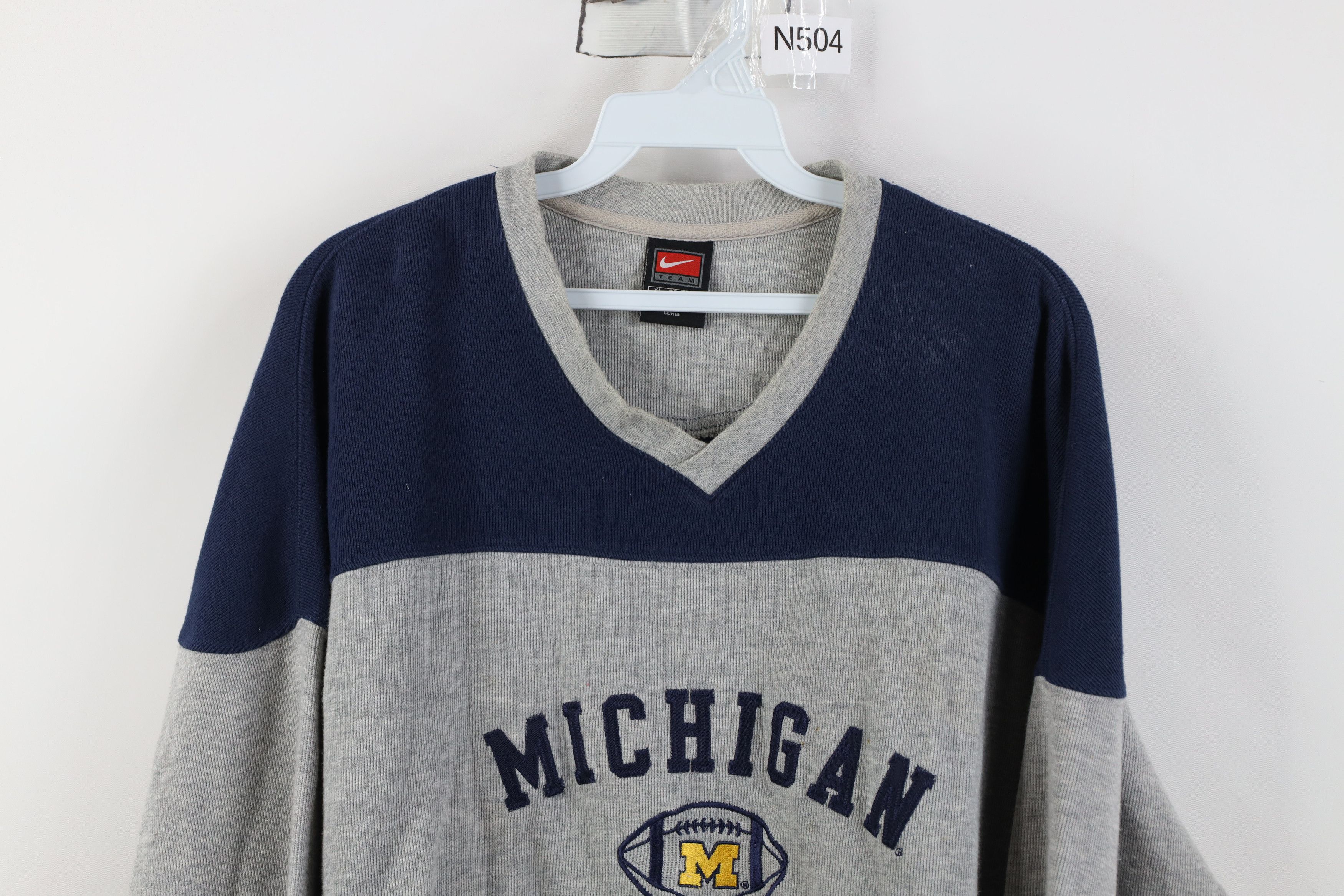 Nike Vintage Nike University of Michigan Football T-Shirt Gray Size US XL / EU 56 / 4 - 2 Thumbnail