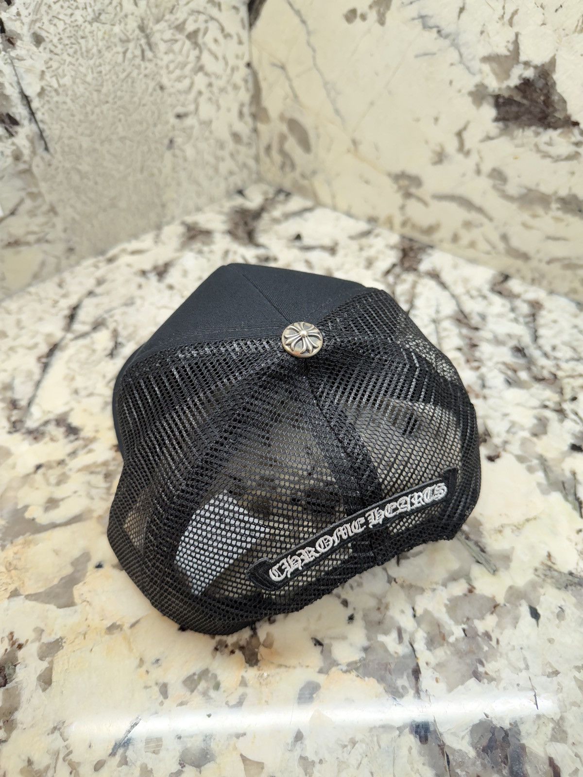Chrome Hearts Chrome Hearts St Barths Orange Cemetery Cross Patch Trucker Size ONE SIZE - 5 Thumbnail