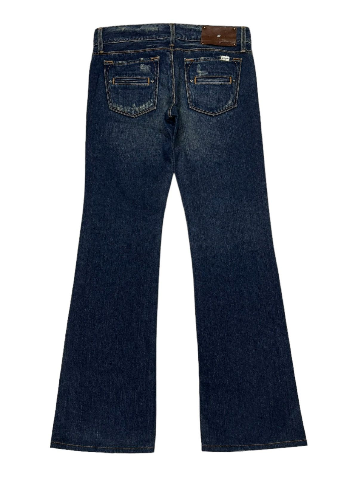 Isamu Katayama Backlash 💥Flare💥Vintage 90s Style Stooge Sick Jeans Denim Japanese Size US 30 / EU 46 - 4 Thumbnail