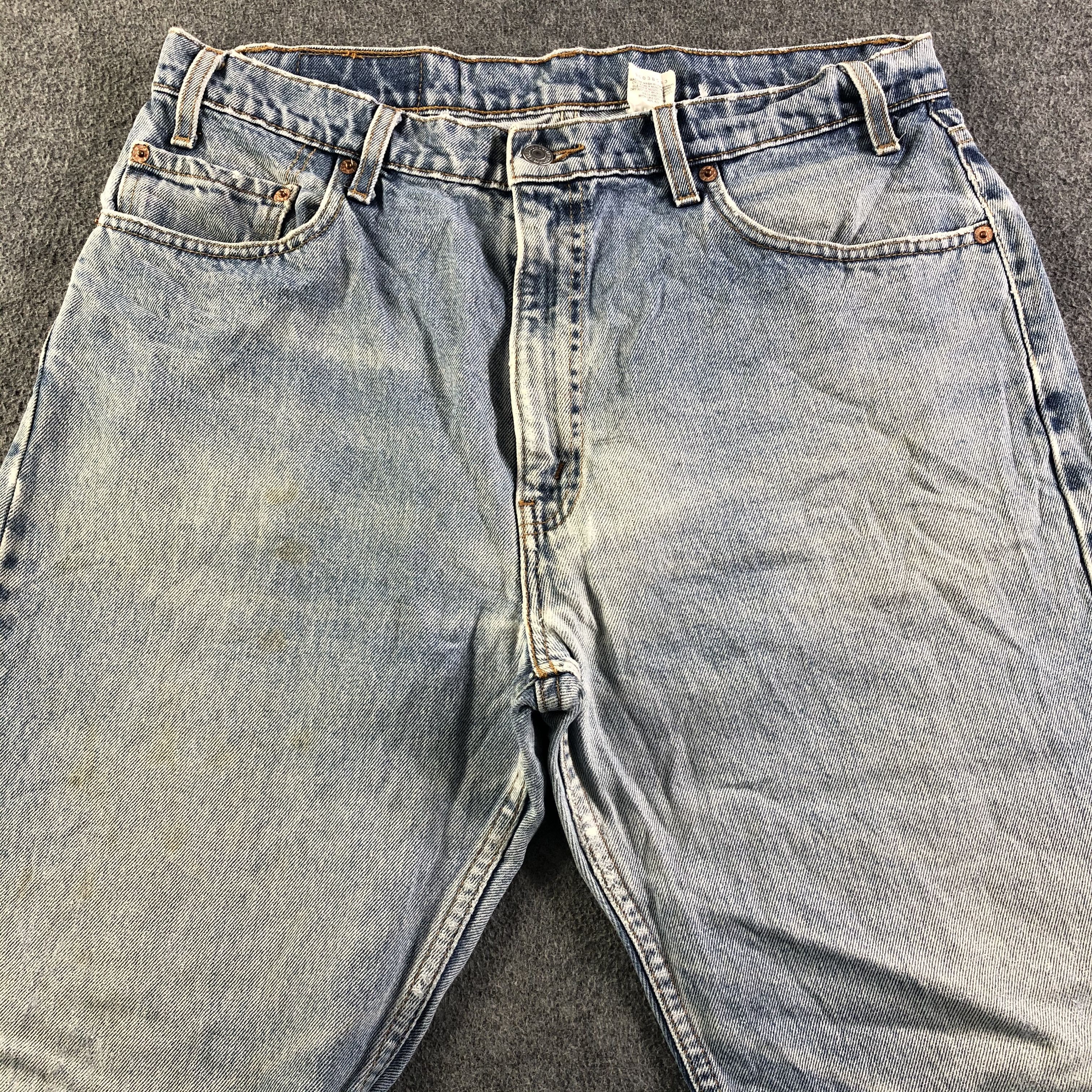 Levi's Vintage Light Wash Levis 505 Jeans-J4124 Size US 35 - 3 Thumbnail