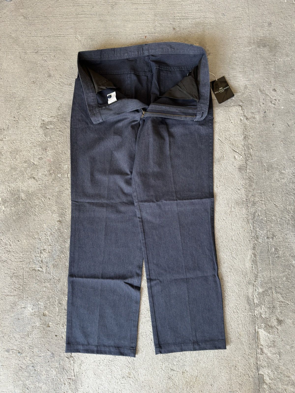 Balenciaga Vintage Balenciaga Dark Indigo Regular Fit Pants Size US 33 - 4 Thumbnail
