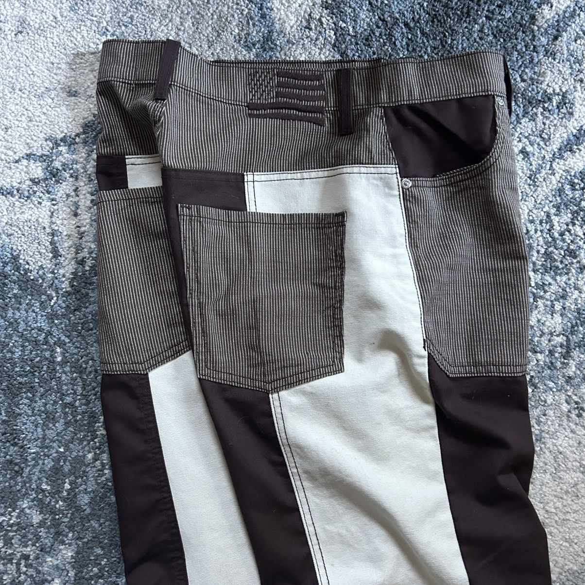 Other REViCE LA PATCHWORK COLOR BLOCK DUCK CANVAS FLARED BOOTCUT Size 29" - 2 Thumbnail