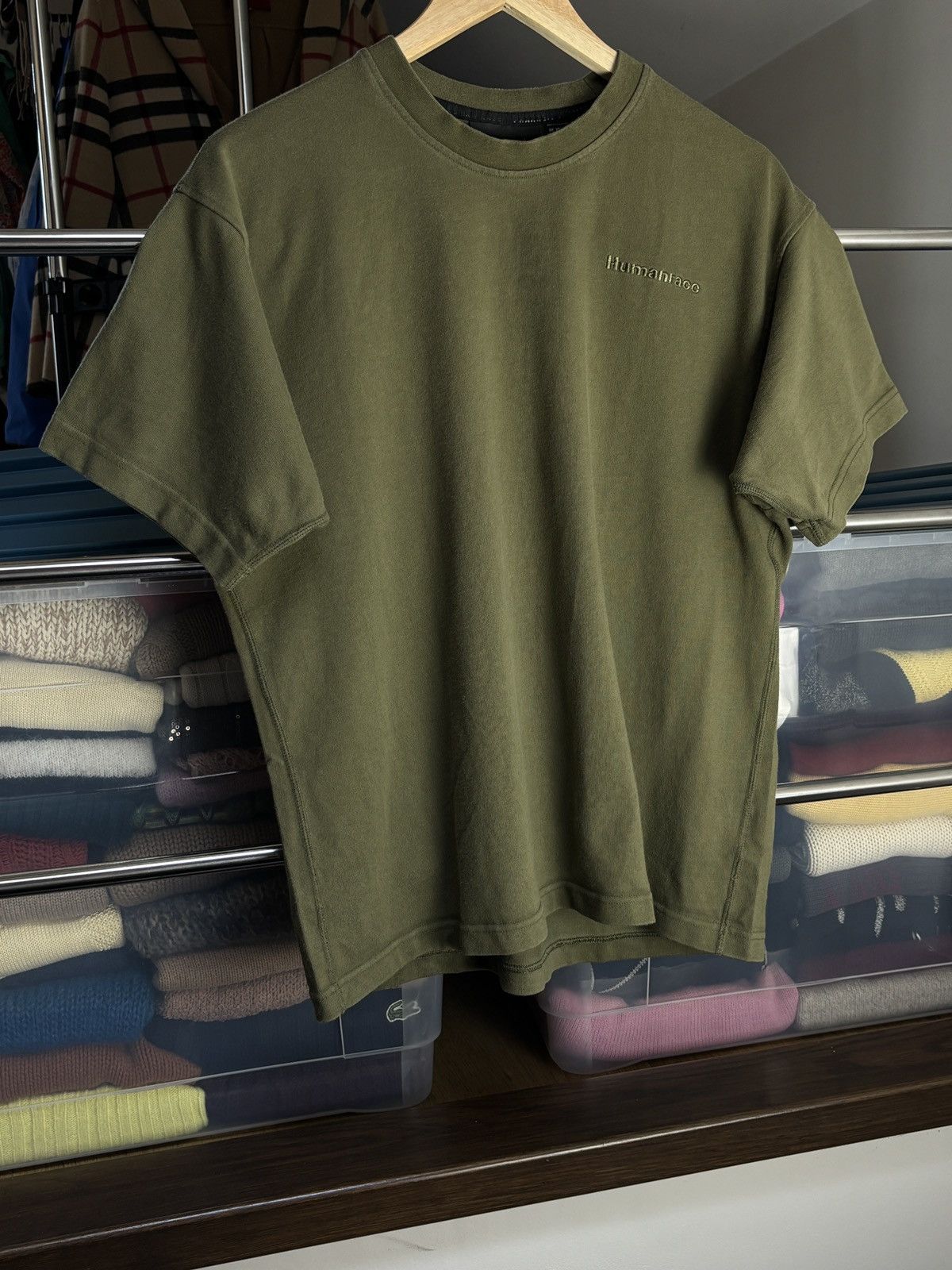 Adidas Adidas Humanrace Pharrell Williams Vintage Logo Boxy Tee Size US M / EU 48-50 / 2 - 2 Thumbnail
