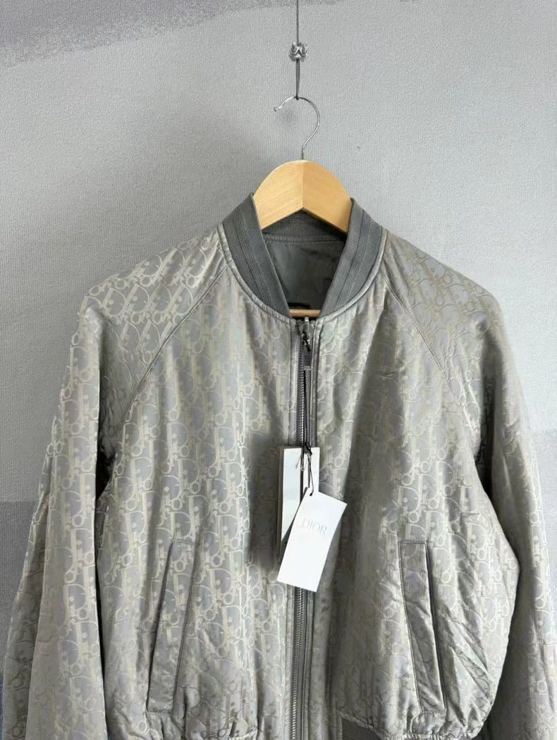 Dior Dior Gray Reversible Bomber Jacket-2505 Size US L / EU 52-54 / 3 - 4 Thumbnail